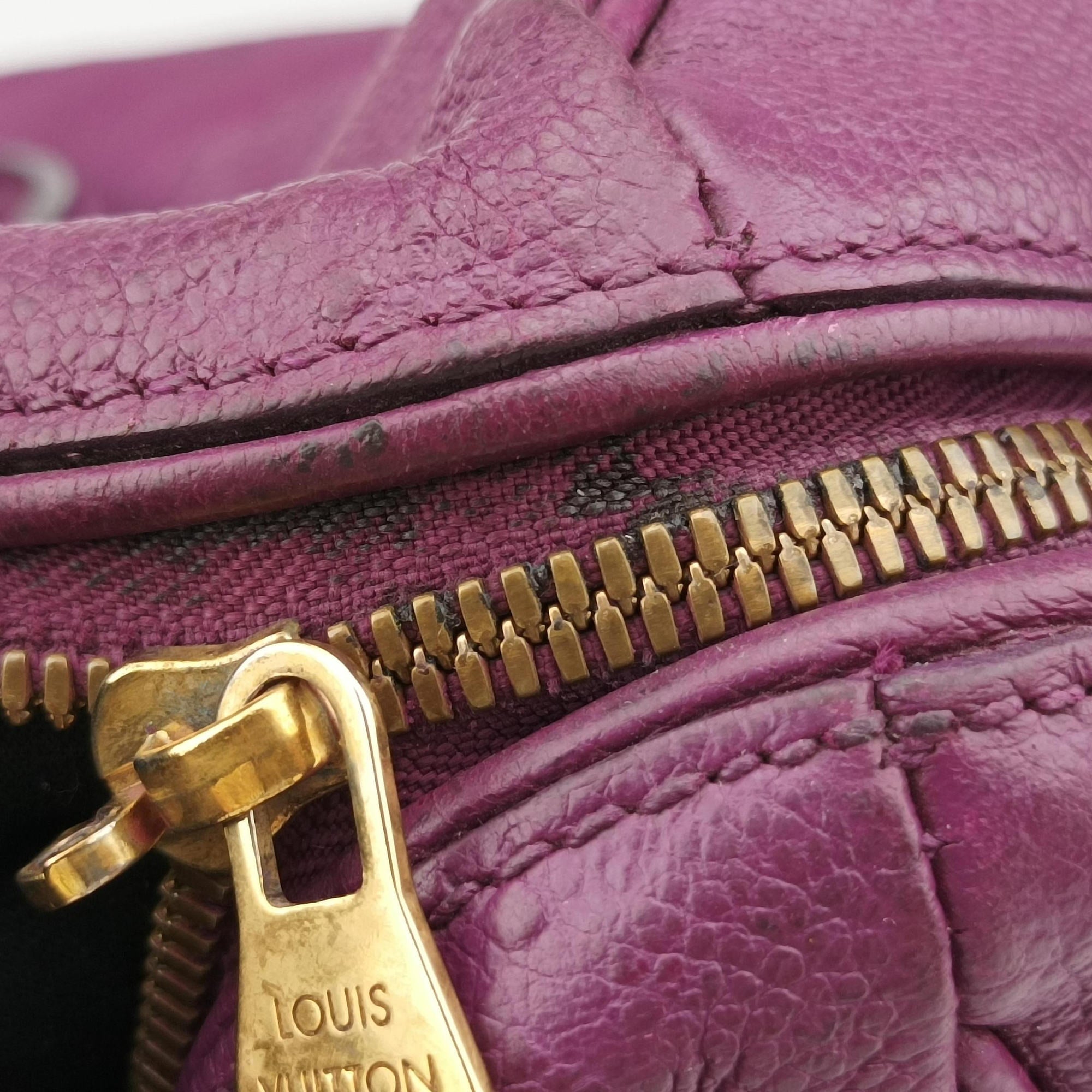 Pre-owned Louis Vuitton Speedy Bandouliere 30 Aurore Monogram Empreinte M40755 shoulderbag | stylenewstar