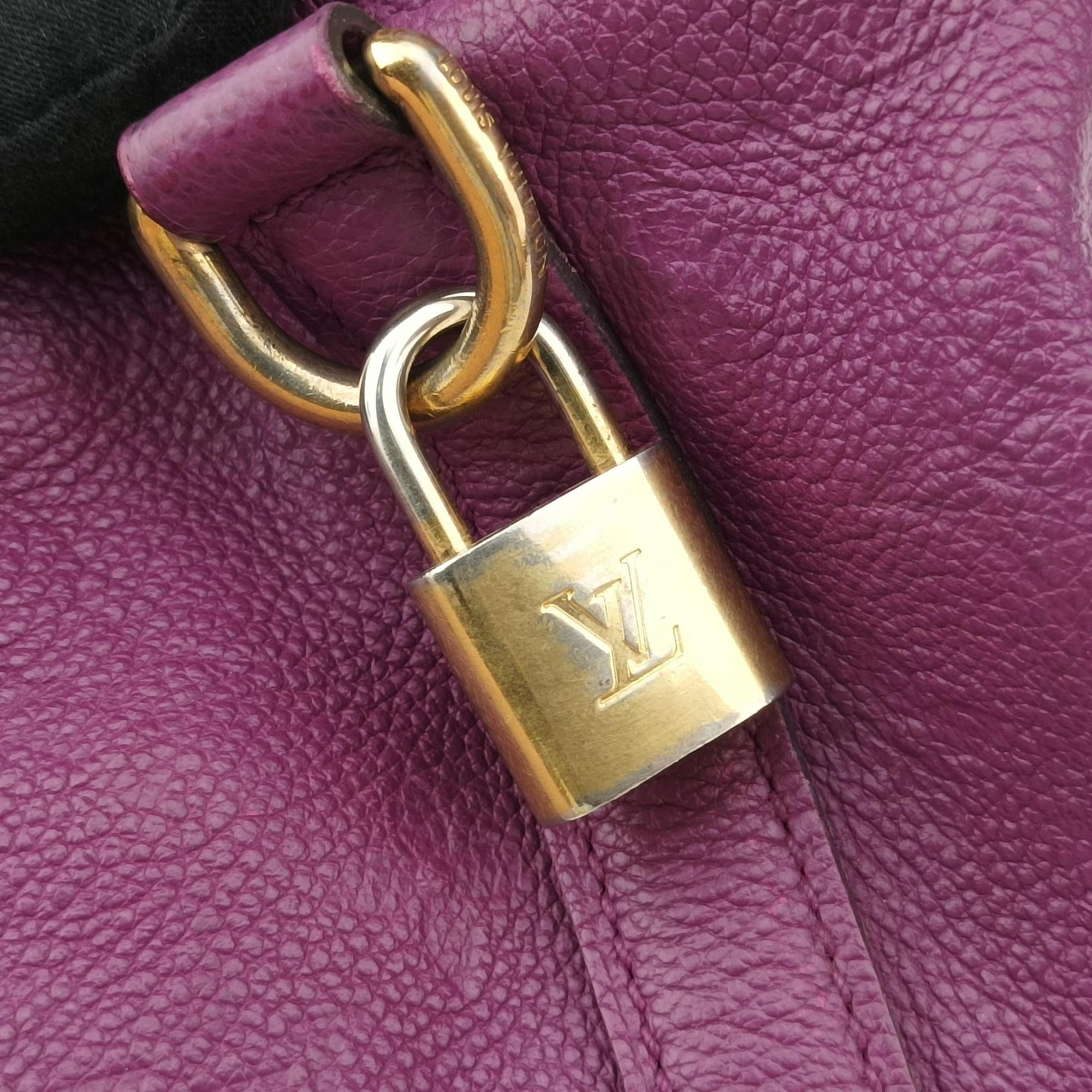 Pre-owned Louis Vuitton Speedy Bandouliere 30 Aurore Monogram Empreinte M40755 shoulderbag | stylenewstar