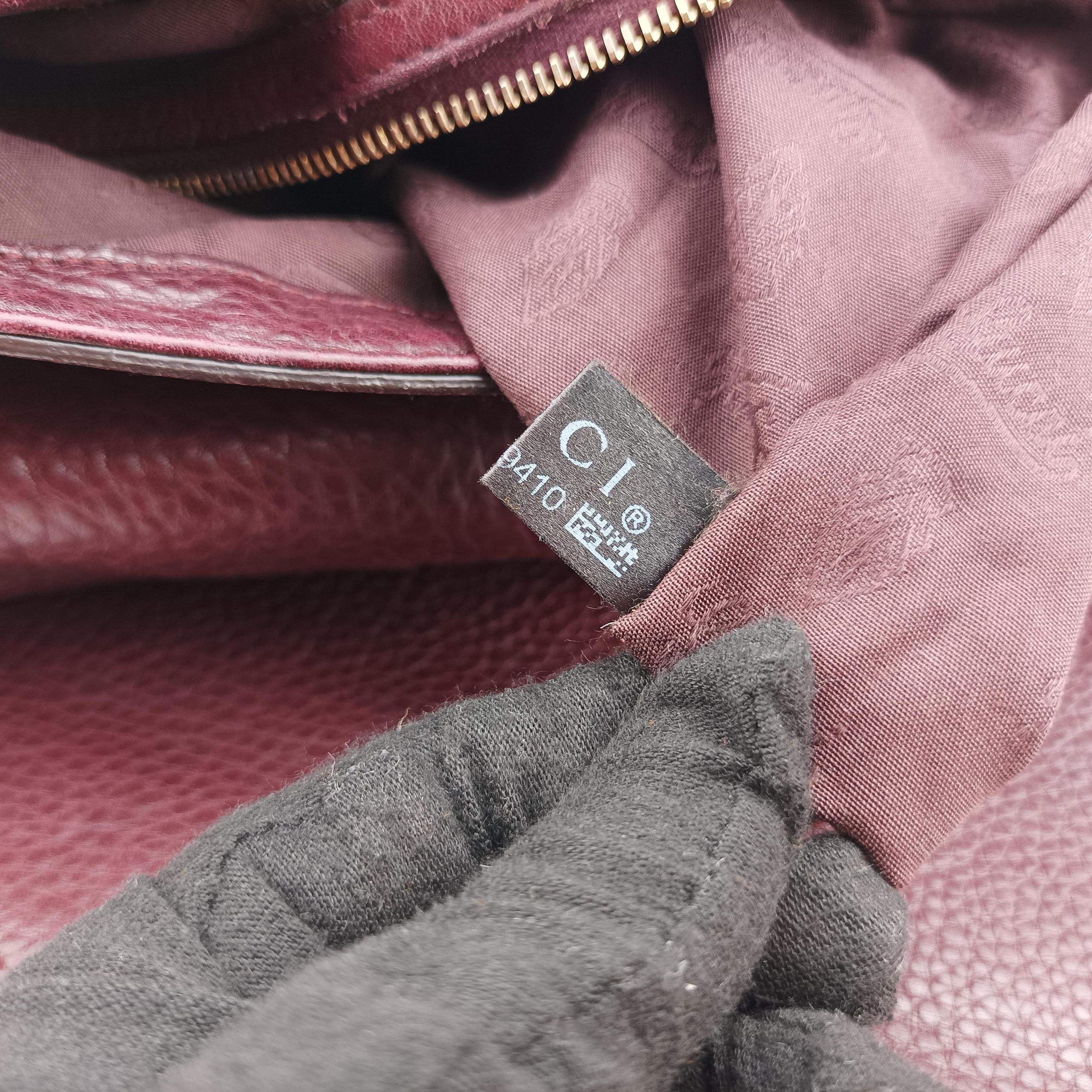 Pre-owned Gucci Guccissima Large Techno Horsebit Hobo Burgundy Leather 240236 shoulderbag | stylenewstar