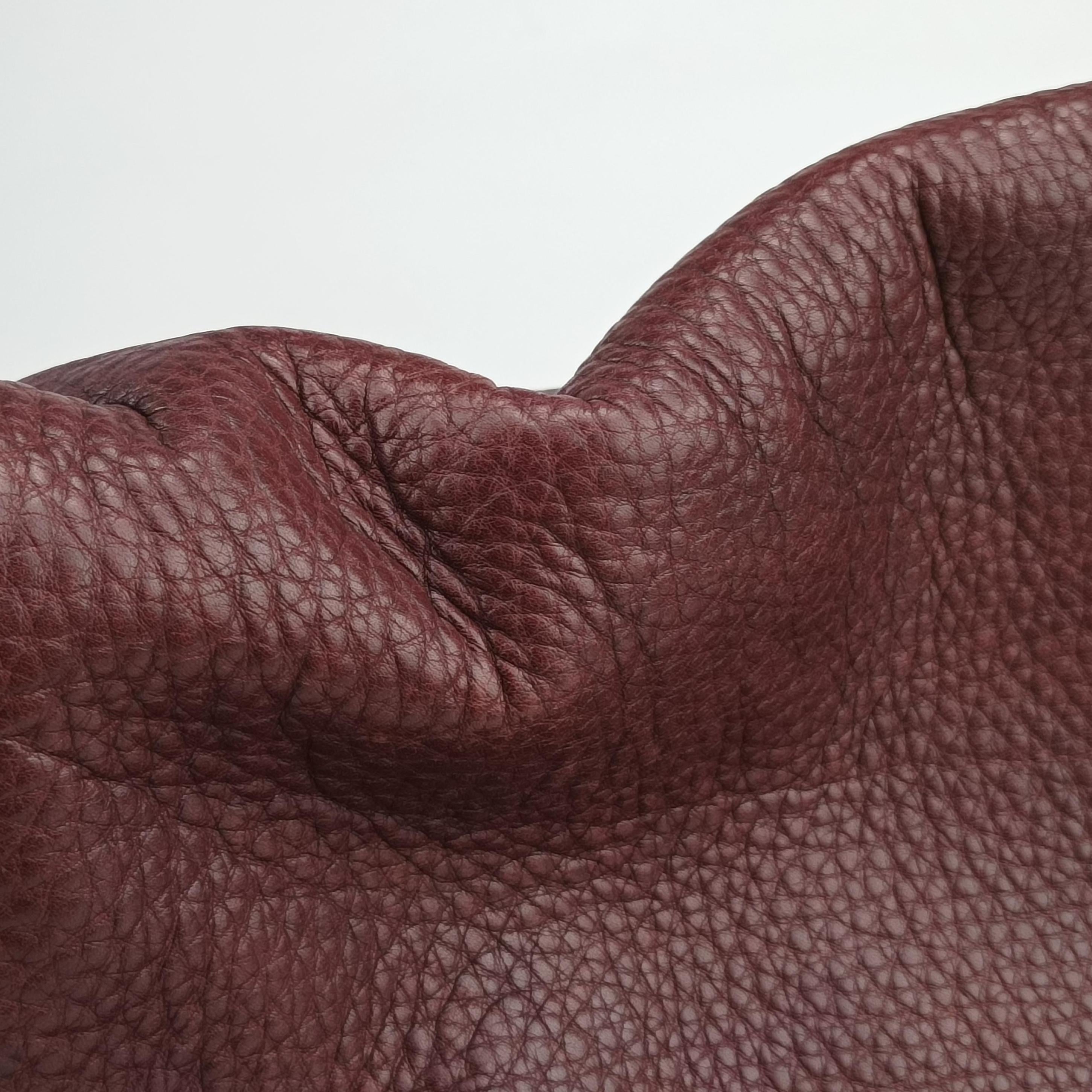 Pre-owned Gucci Guccissima Large Techno Horsebit Hobo Burgundy Leather 240236 shoulderbag | stylenewstar