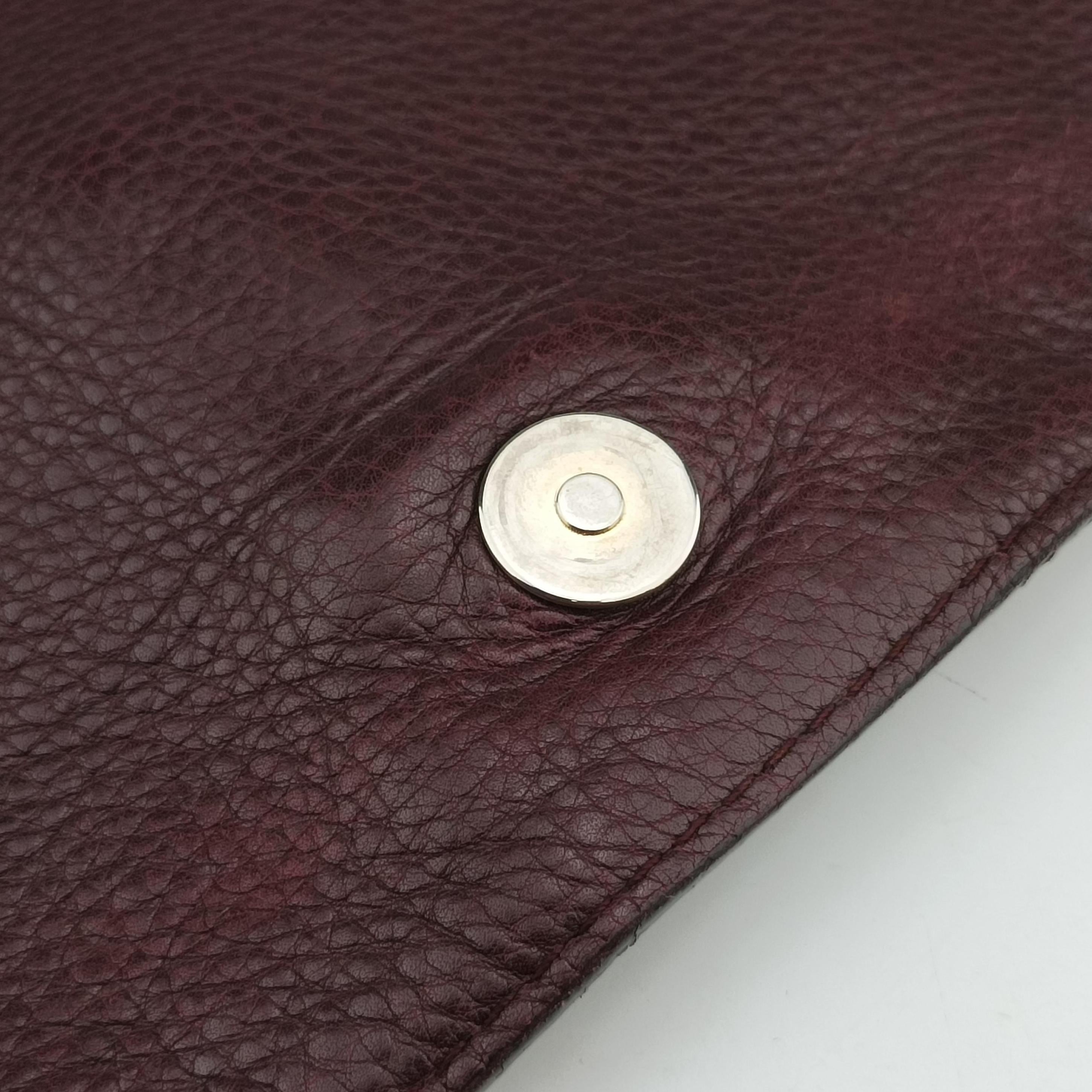Pre-owned Gucci Guccissima Large Techno Horsebit Hobo Burgundy Leather 240236 shoulderbag | stylenewstar