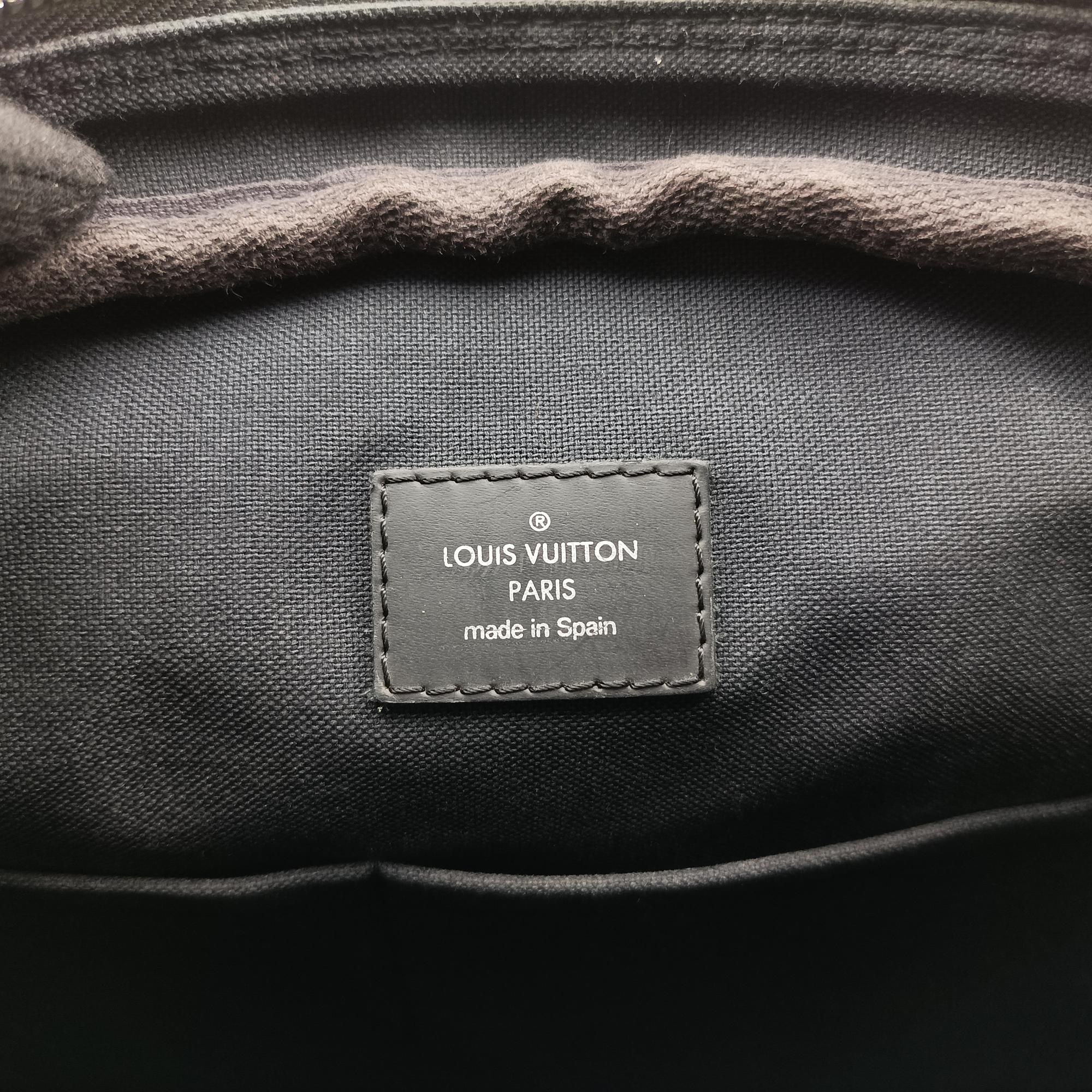 Pre-owned Louis Vuitton Porte Documents Voyage PM Noir Damier Graphite N41478 shoulderbag | stylenewstar