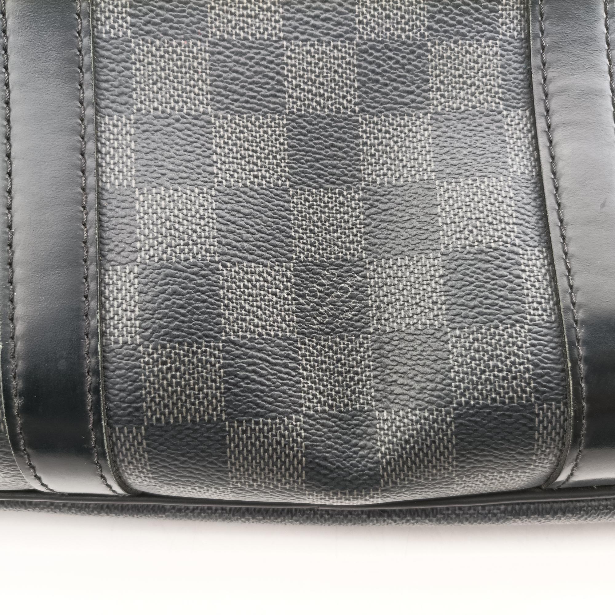 Pre-owned Louis Vuitton Porte Documents Voyage PM Noir Damier Graphite N41478 shoulderbag | stylenewstar