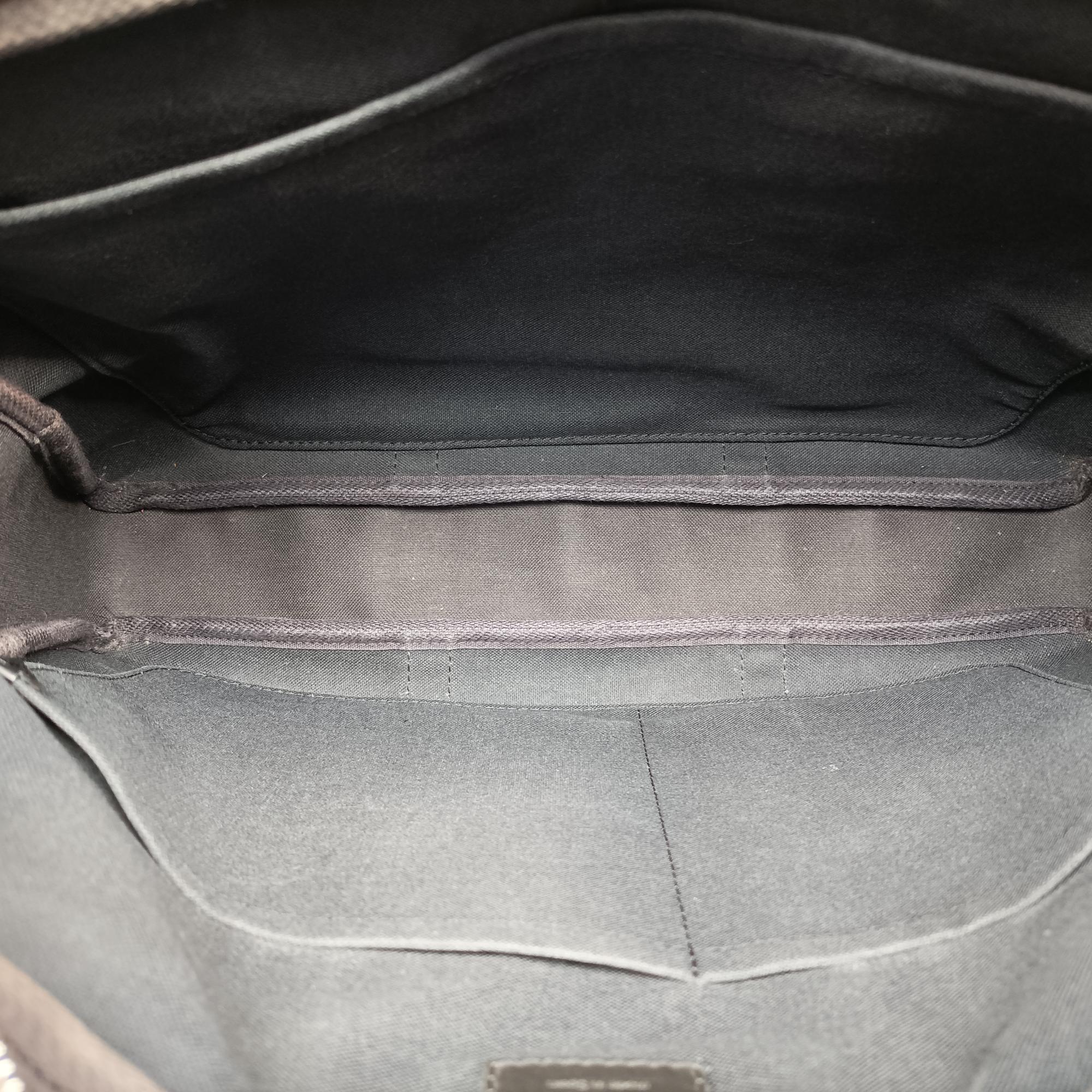 Pre-owned Louis Vuitton Porte Documents Voyage PM Noir Damier Graphite N41478 shoulderbag | stylenewstar