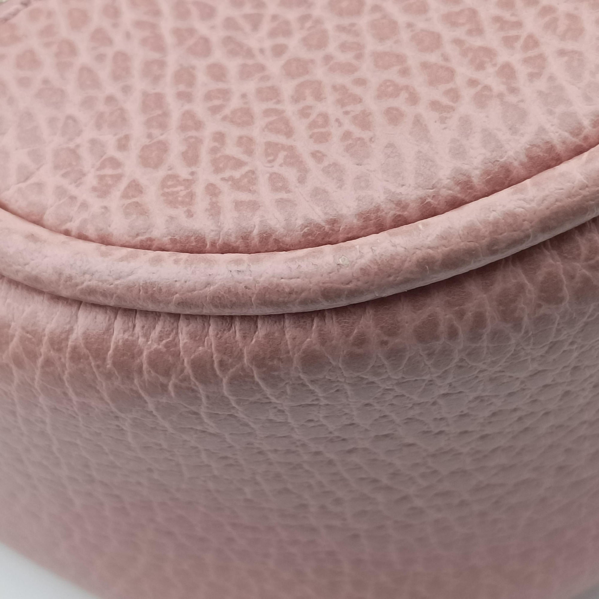 Pre-owned Gucci Bree Microguccissima beige×pink Canvas×Leather 449413 shoulderbag | stylenewstar