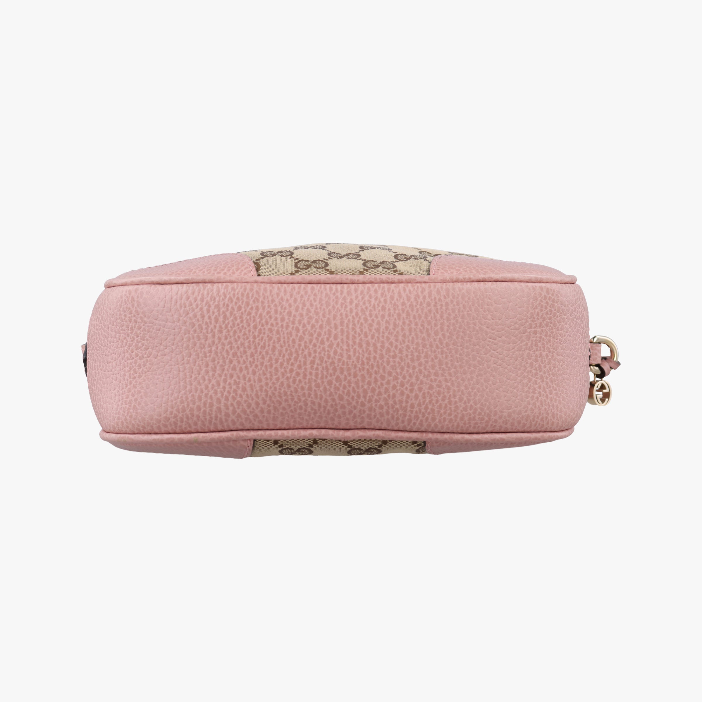 Pre-owned Gucci Bree Microguccissima beige×pink Canvas×Leather 449413 shoulderbag | stylenewstar
