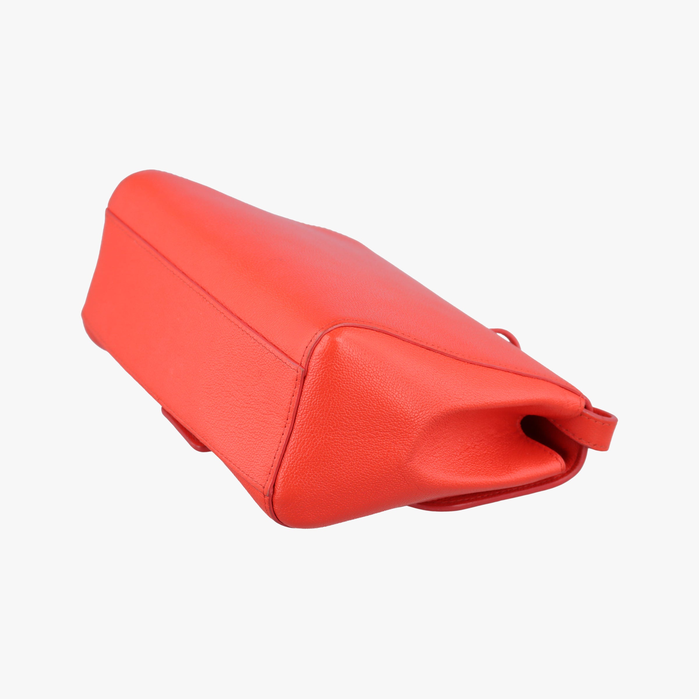 Vintage Delvaux Simplissime City PM Orange red leather  shoulderbag | stylenewstar