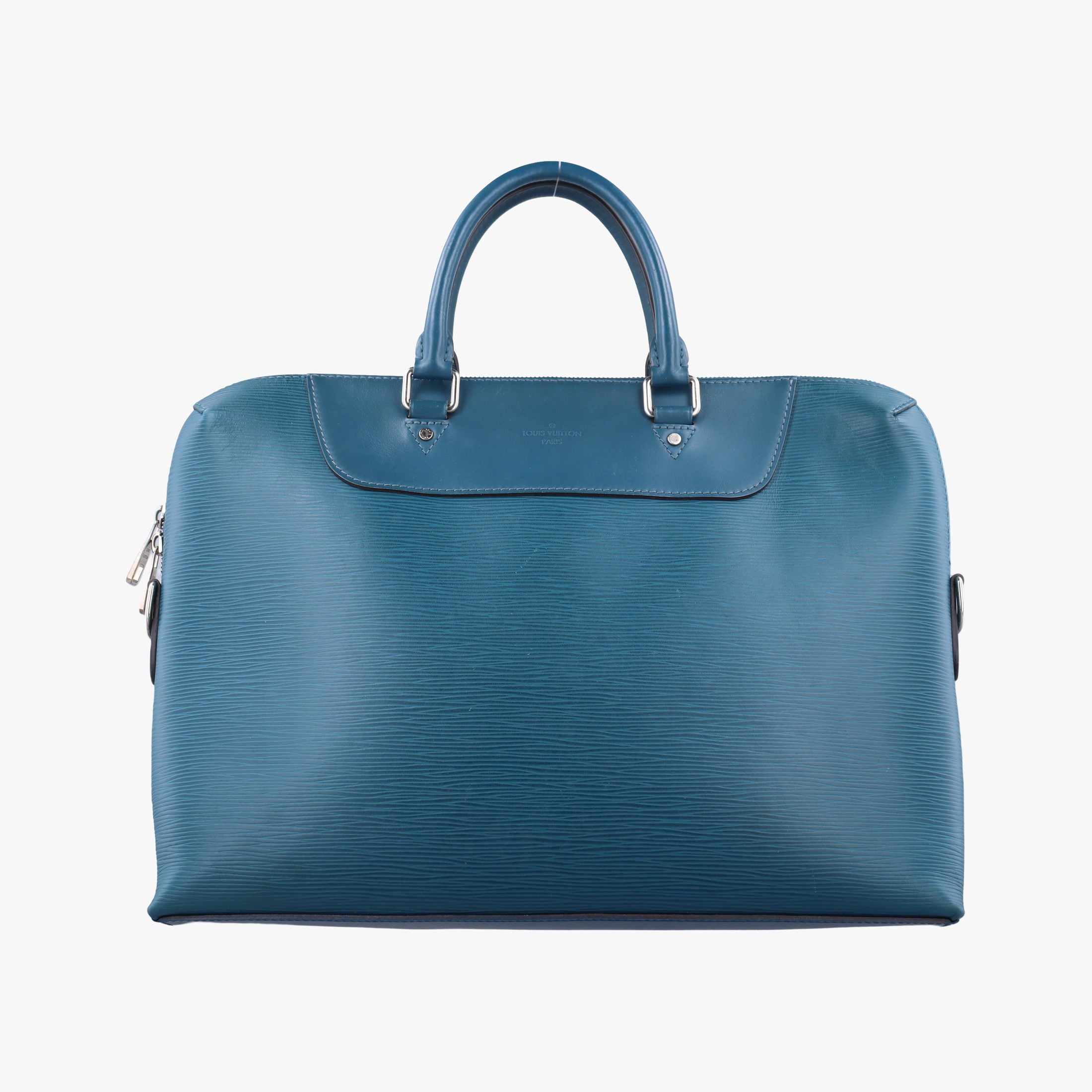 Pre-owned Louis Vuitton Porte Documents Jour blue Epi M51700 handbag | stylenewstar
