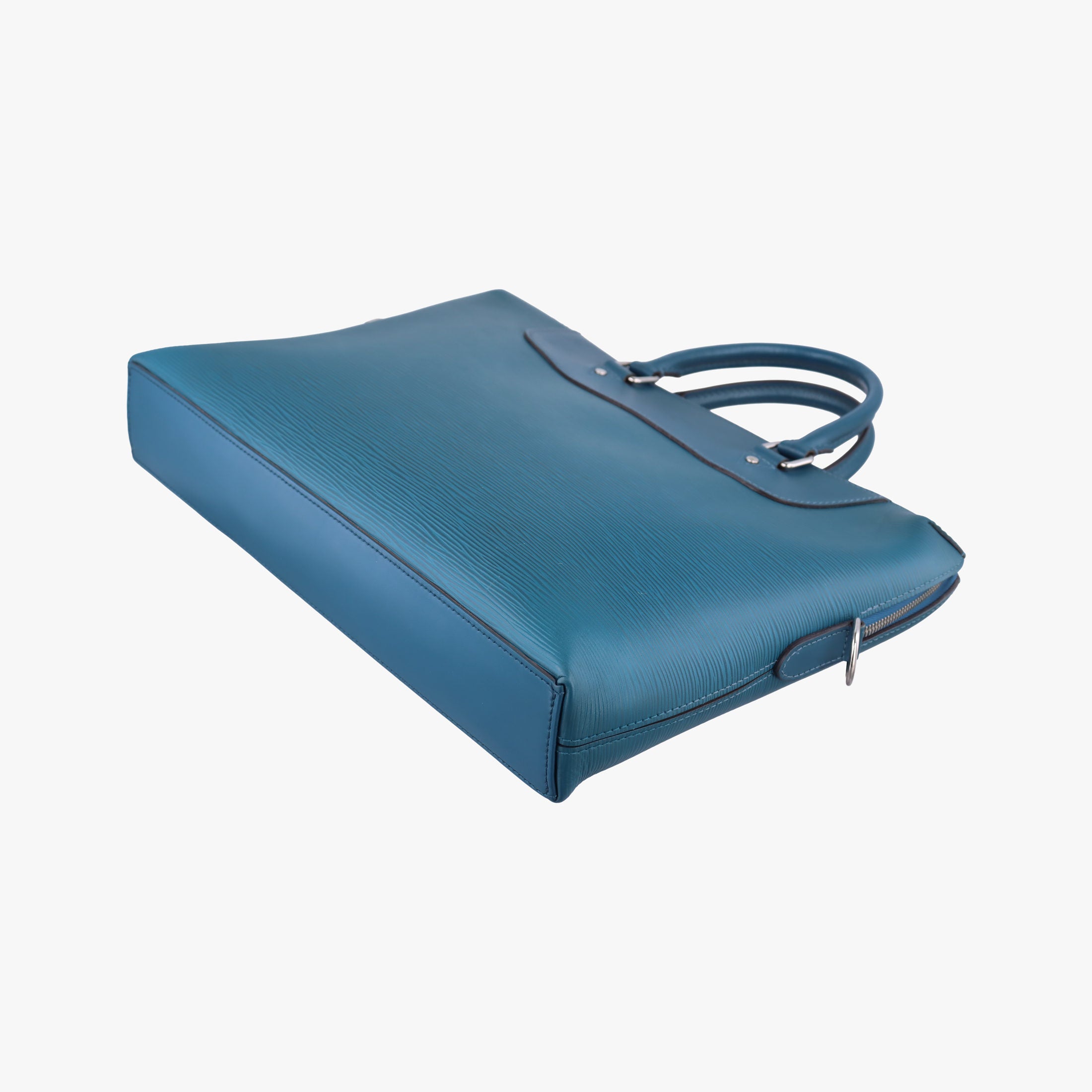 Pre-owned Louis Vuitton Porte Documents Jour blue Epi M51700 handbag | stylenewstar