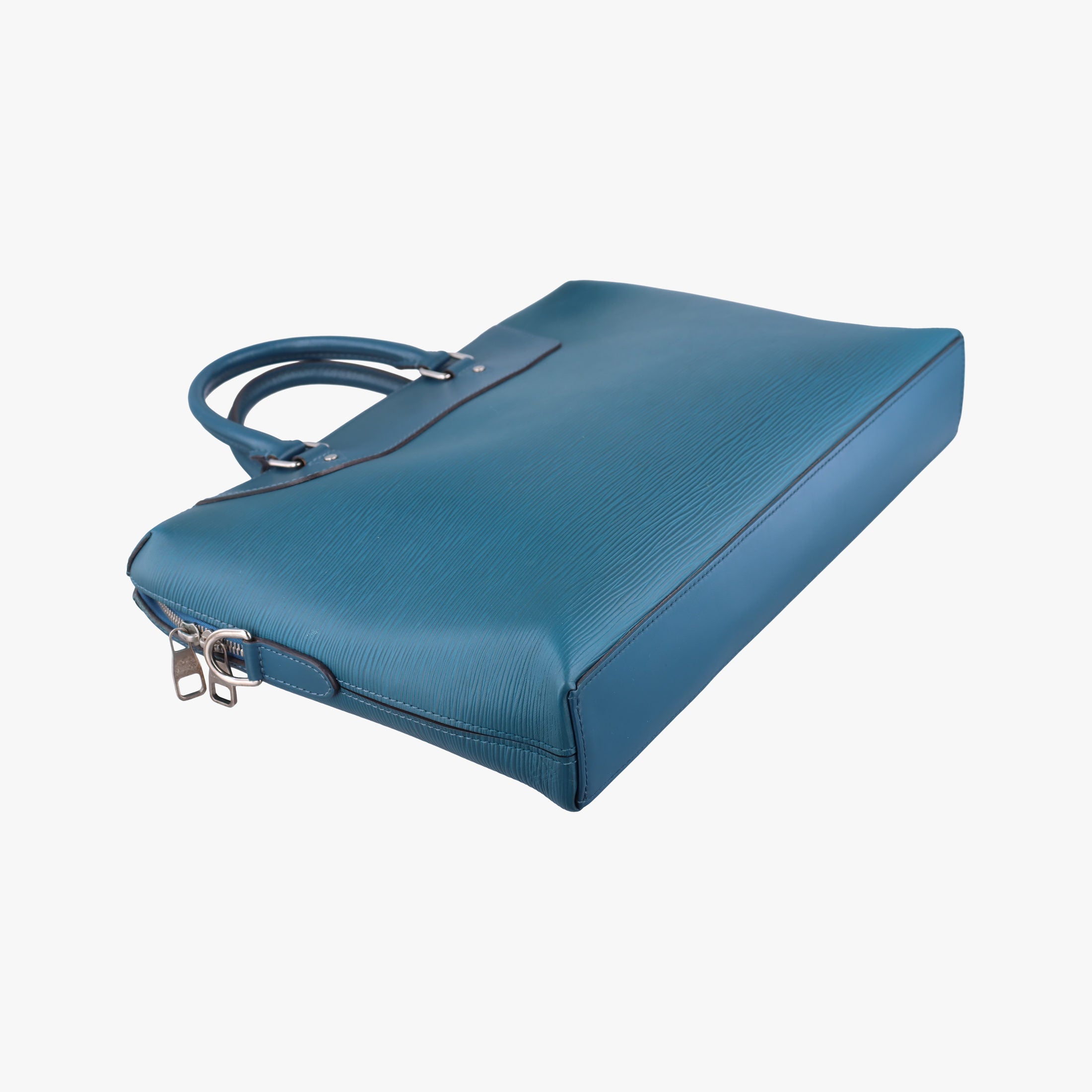 Pre-owned Louis Vuitton Porte Documents Jour blue Epi M51700 handbag | stylenewstar