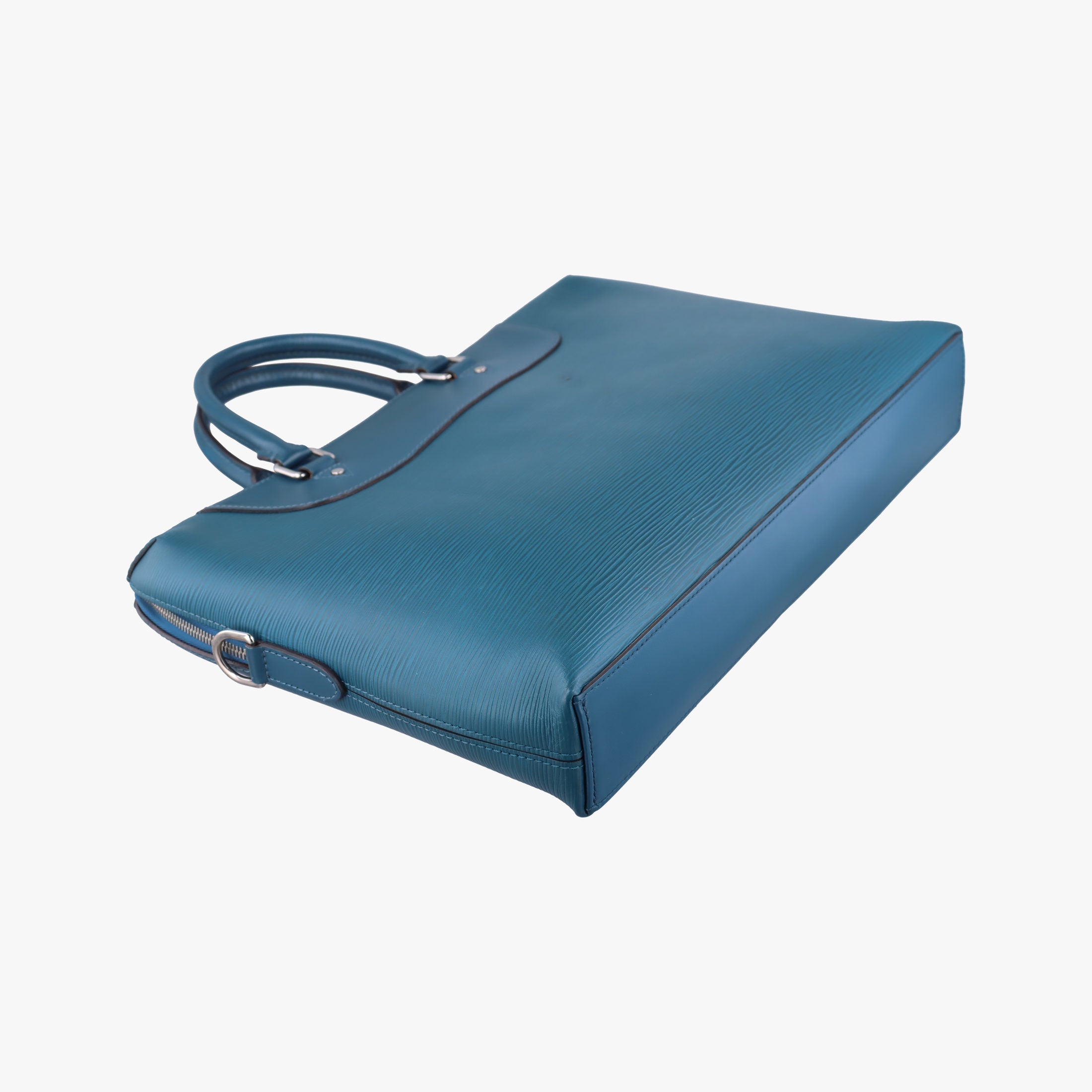 Pre-owned Louis Vuitton Porte Documents Jour blue Epi M51700 handbag | stylenewstar
