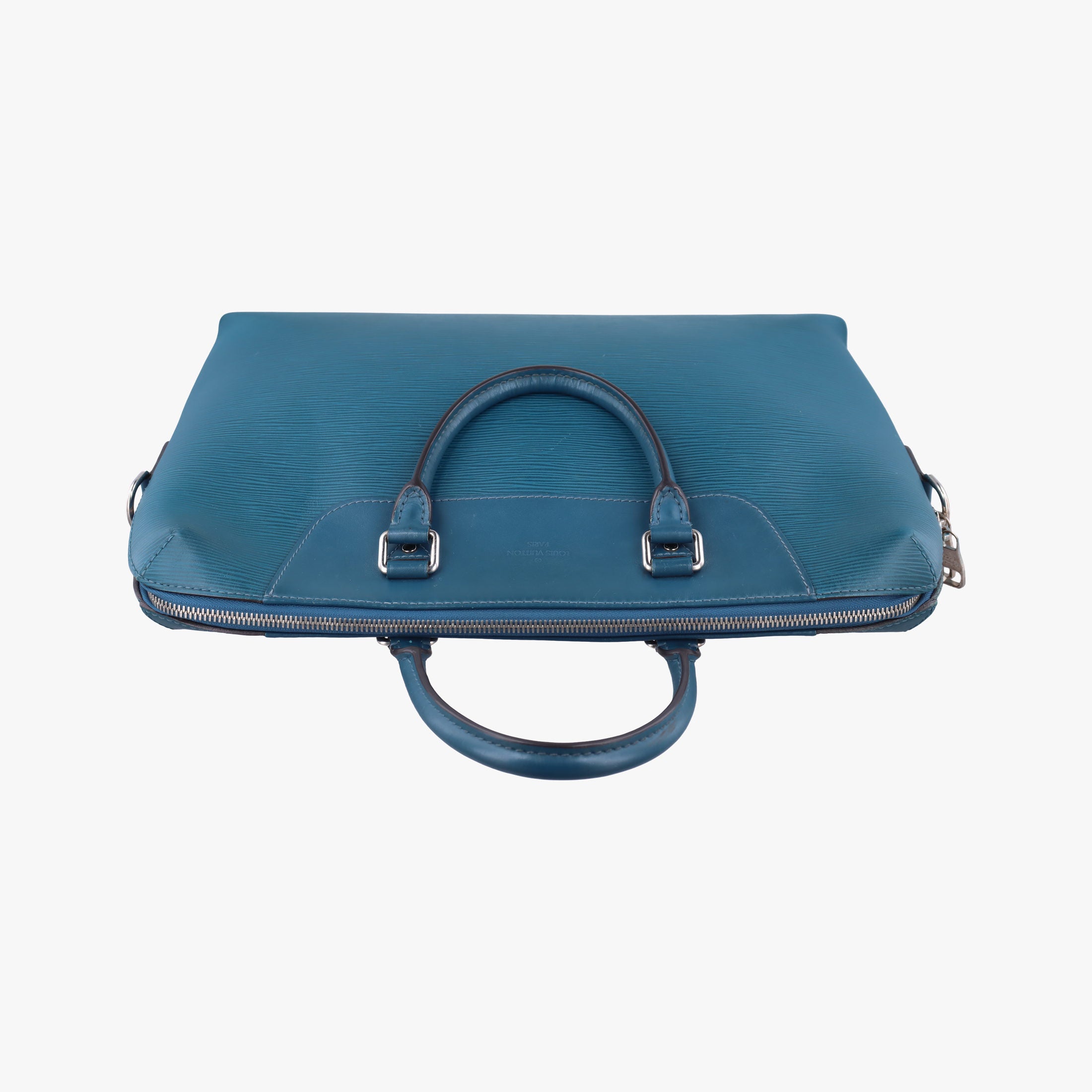 Pre-owned Louis Vuitton Porte Documents Jour blue Epi M51700 handbag | stylenewstar