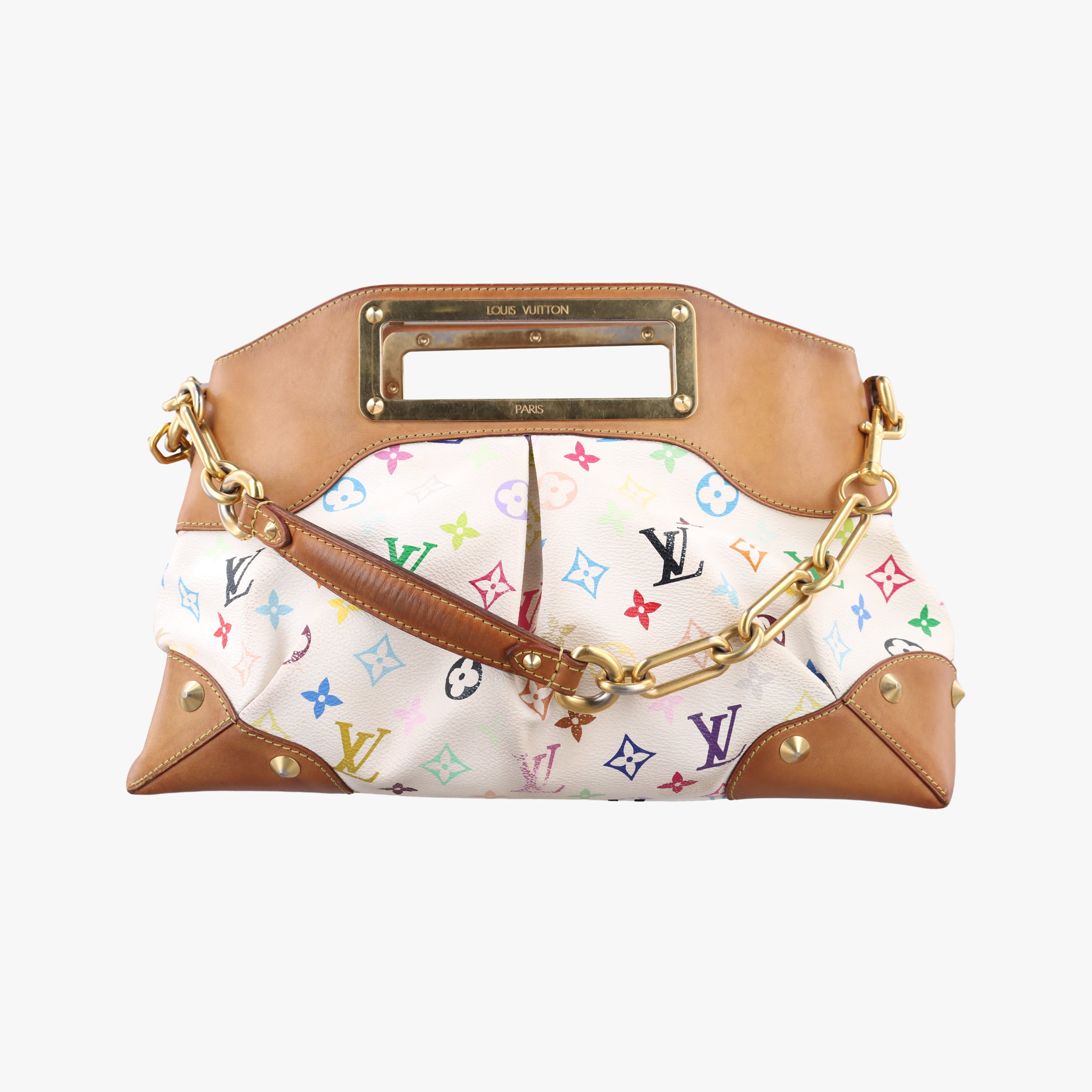 Vintage Louis Vuitton JUDY MM white Monogram Multicolor M40255 shoulderbag | stylenewstar