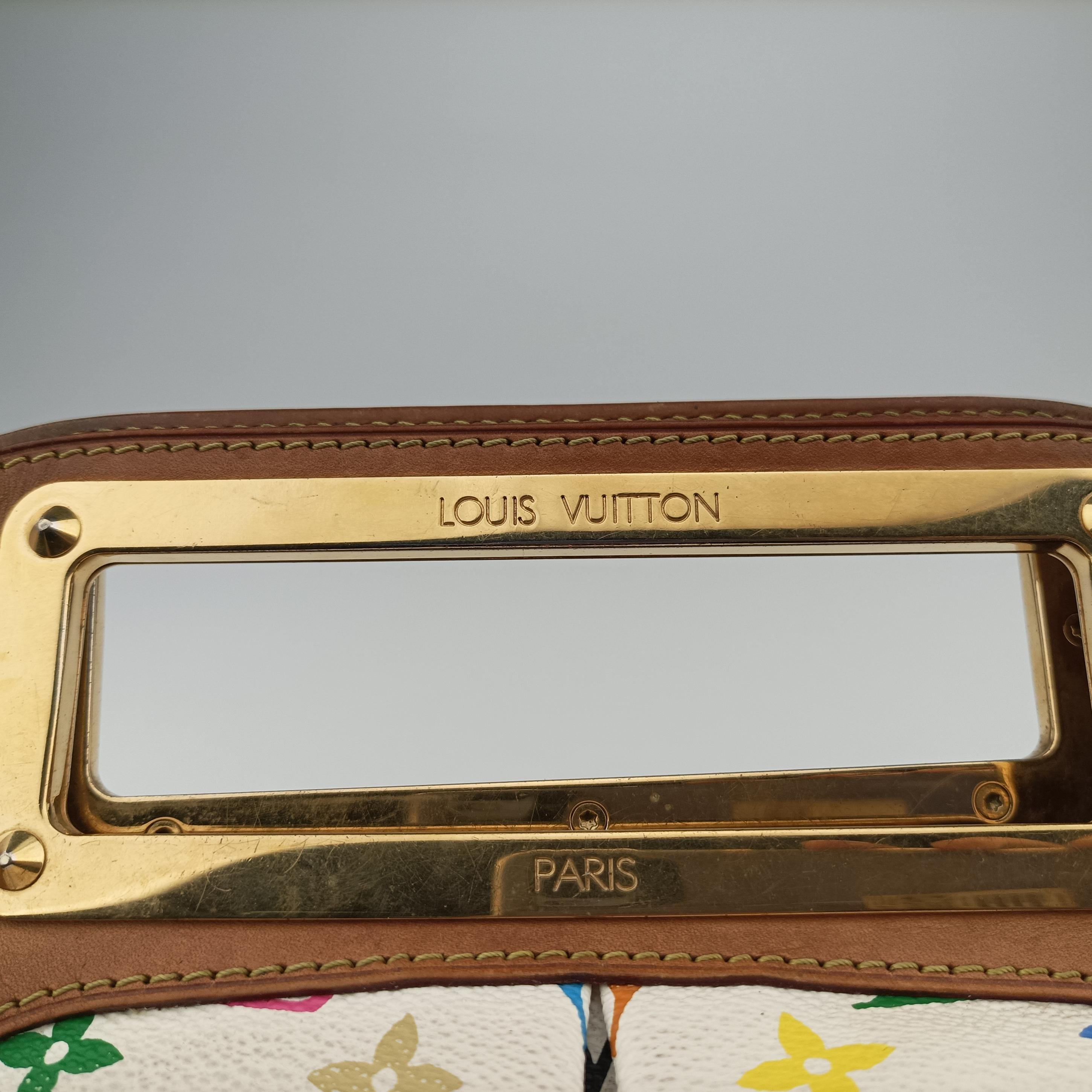 Vintage Louis Vuitton JUDY MM white Monogram Multicolor M40255 shoulderbag | stylenewstar