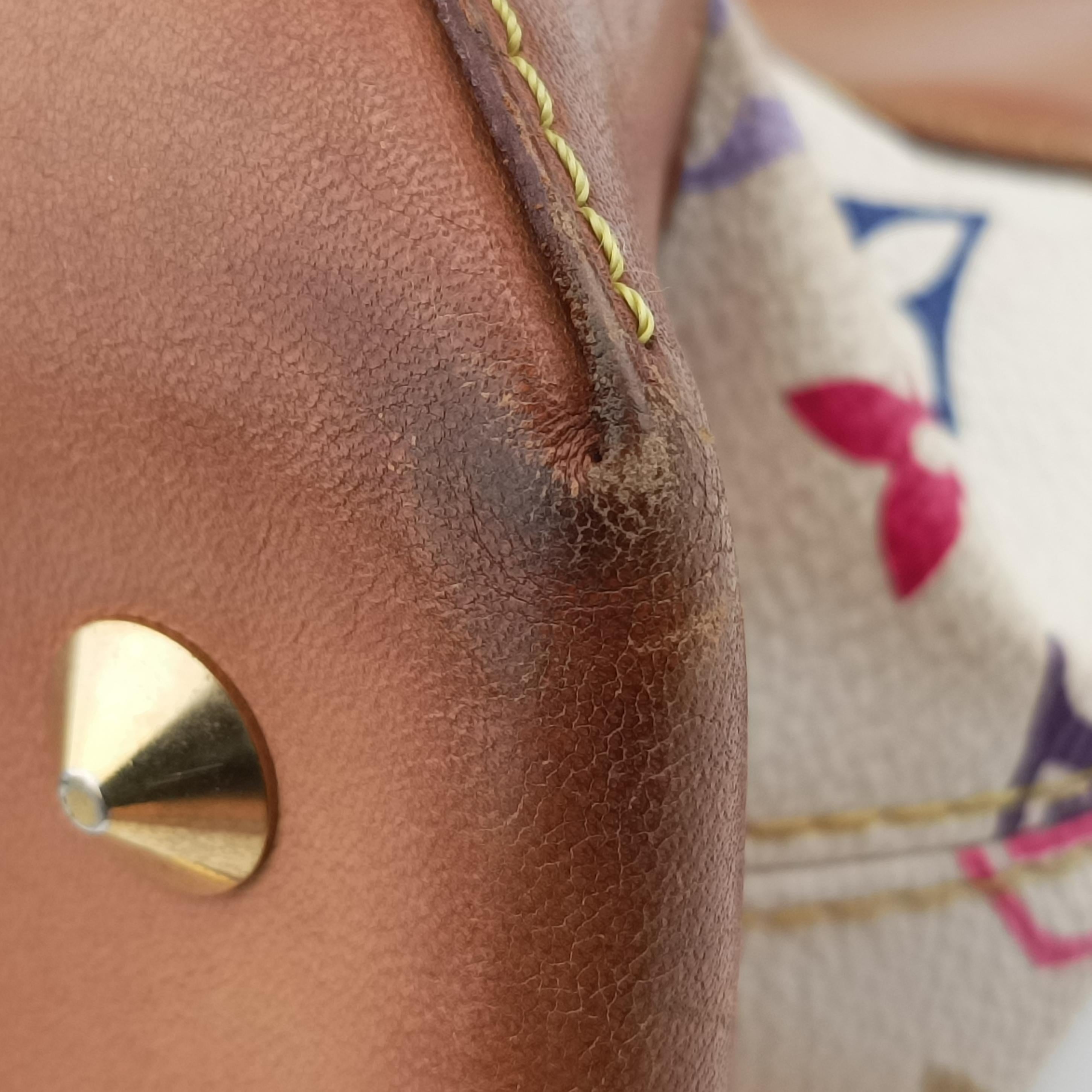 Vintage Louis Vuitton JUDY MM white Monogram Multicolor M40255 shoulderbag | stylenewstar