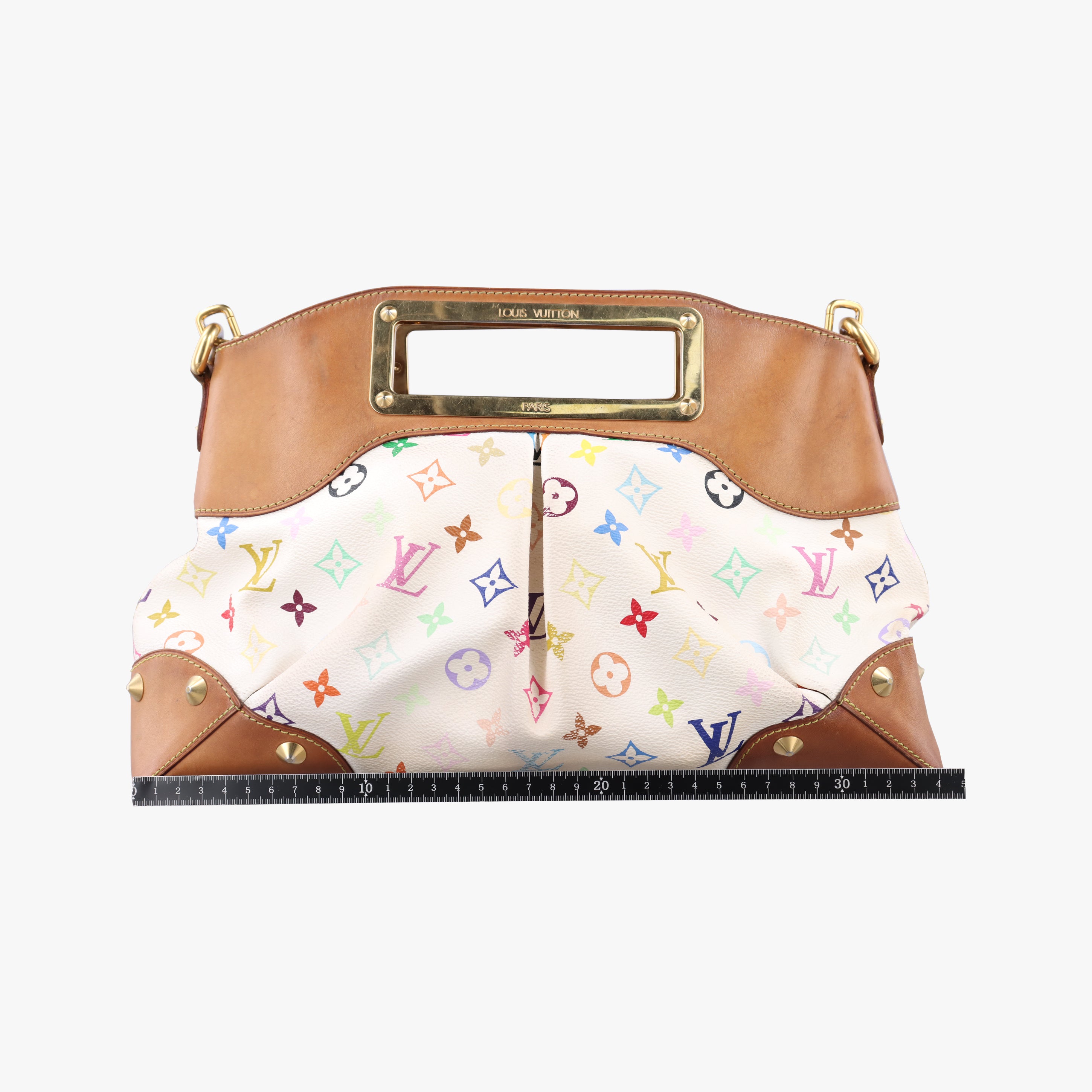 Vintage Louis Vuitton JUDY MM white Monogram Multicolor M40255 shoulderbag | stylenewstar