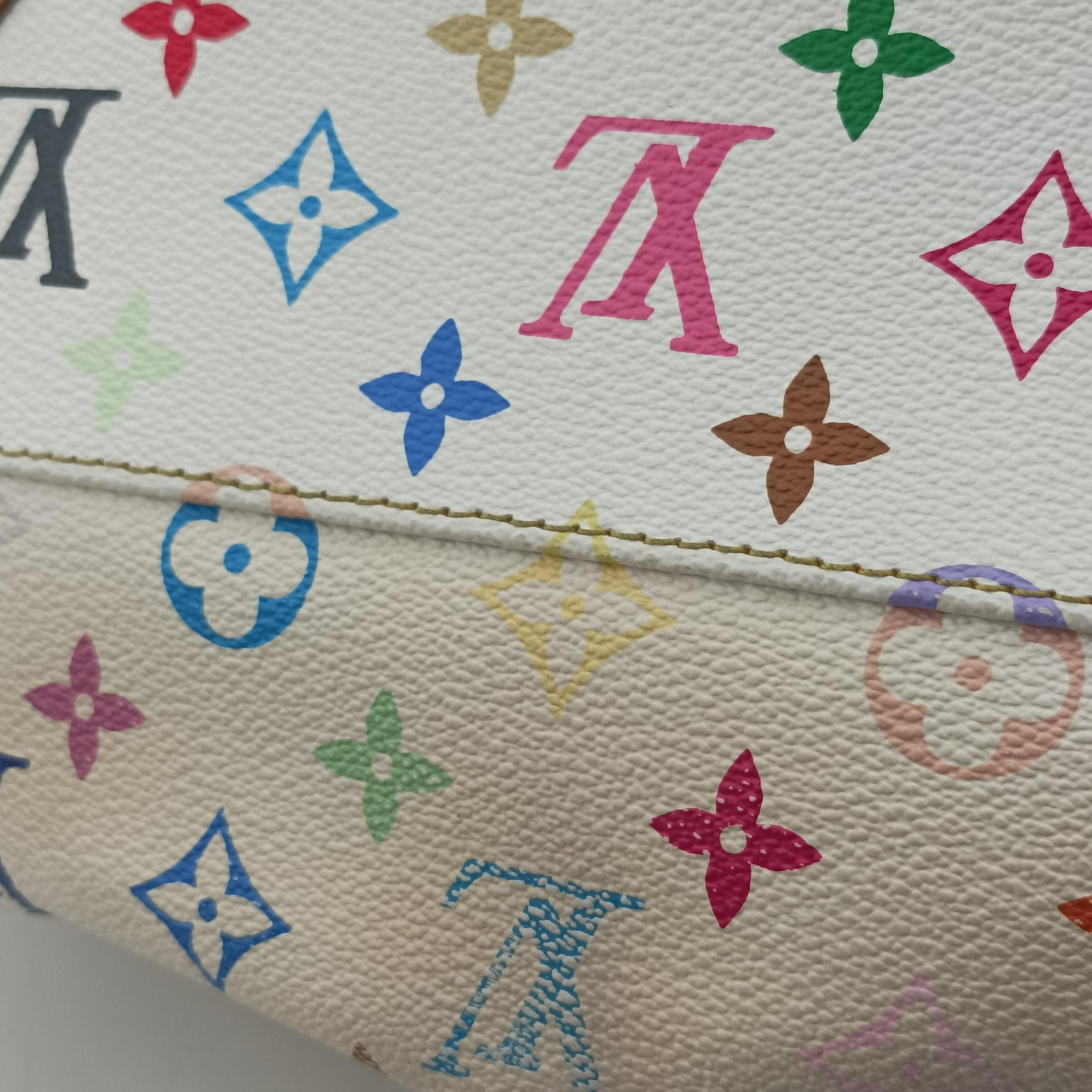 Vintage Louis Vuitton JUDY MM white Monogram Multicolor M40255 shoulderbag | stylenewstar