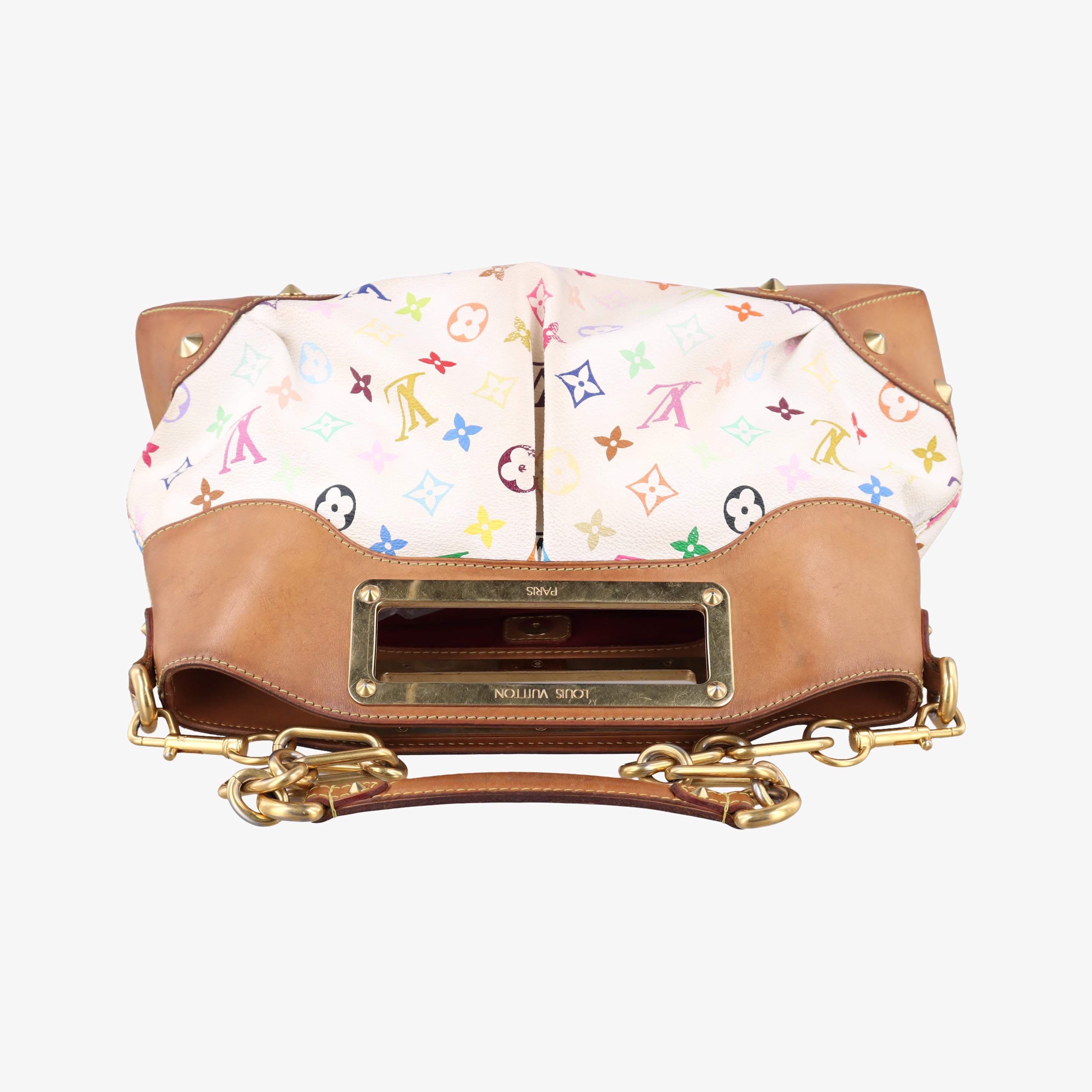 Vintage Louis Vuitton JUDY MM white Monogram Multicolor M40255 shoulderbag | stylenewstar