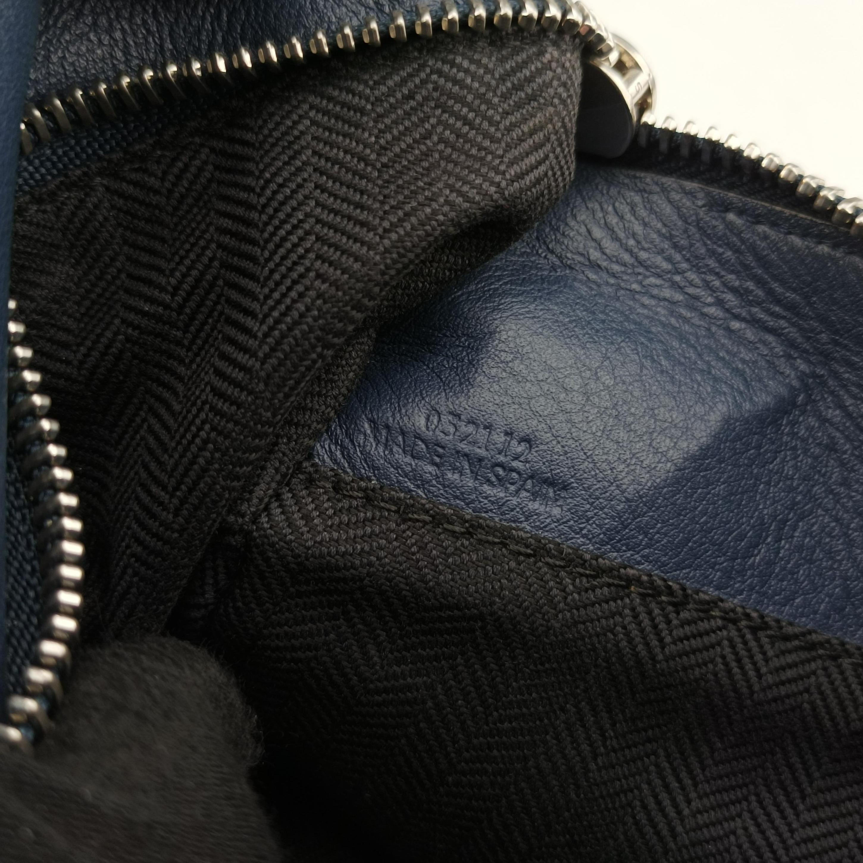 Pre-owned Loewe Puzzle Navy Leather  bum bag/waist bag | stylenewstar