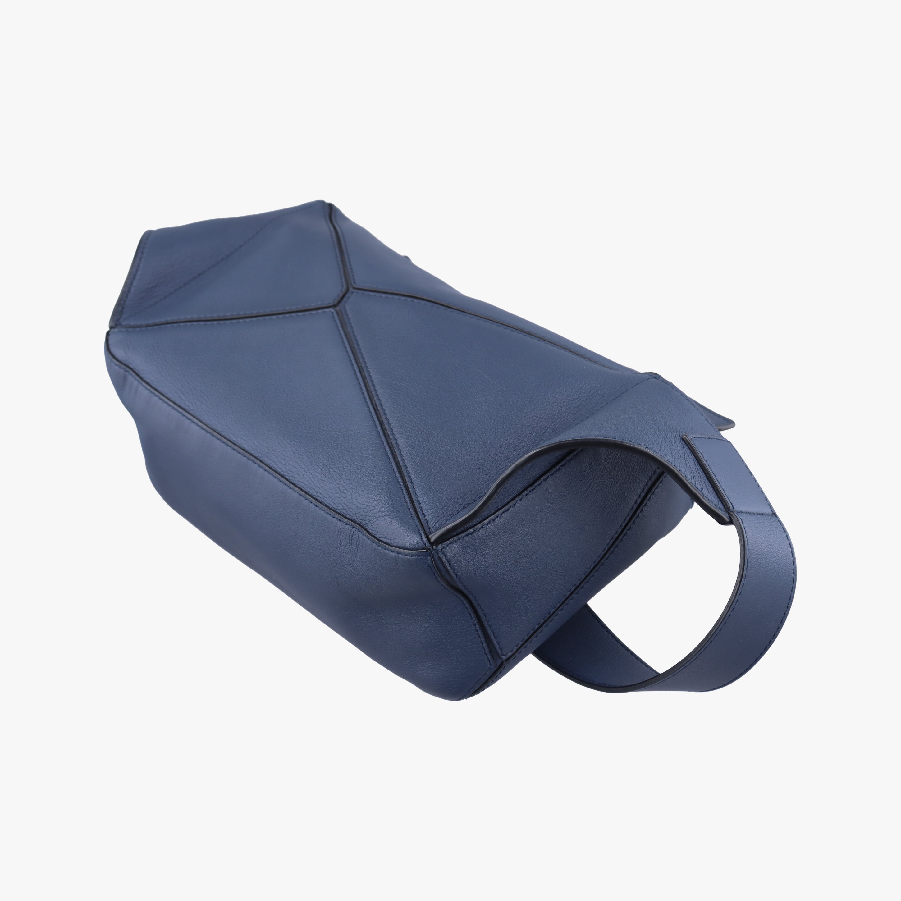 Pre-owned Loewe Puzzle Navy Leather  bum bag/waist bag | stylenewstar