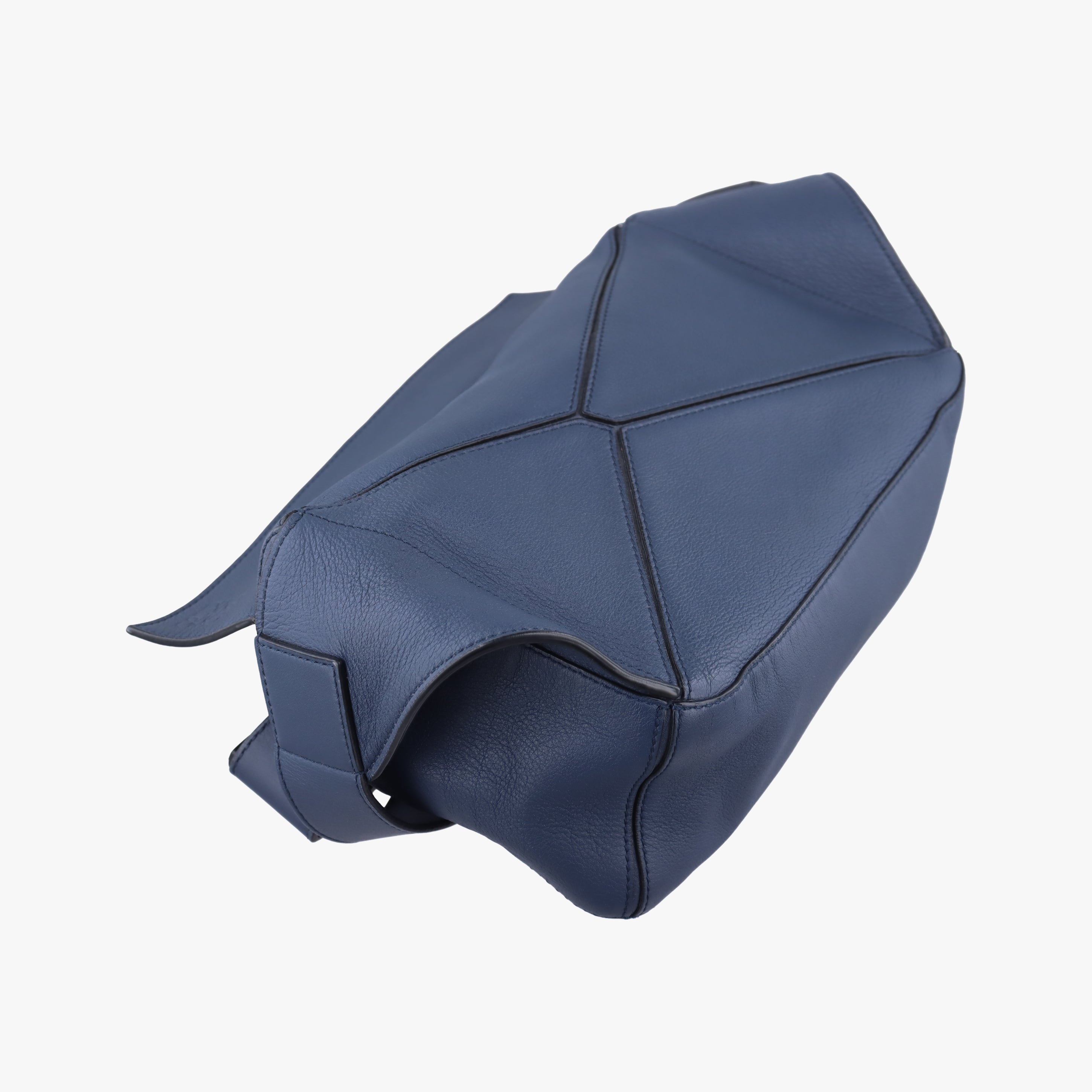 Pre-owned Loewe Puzzle Navy Leather  bum bag/waist bag | stylenewstar
