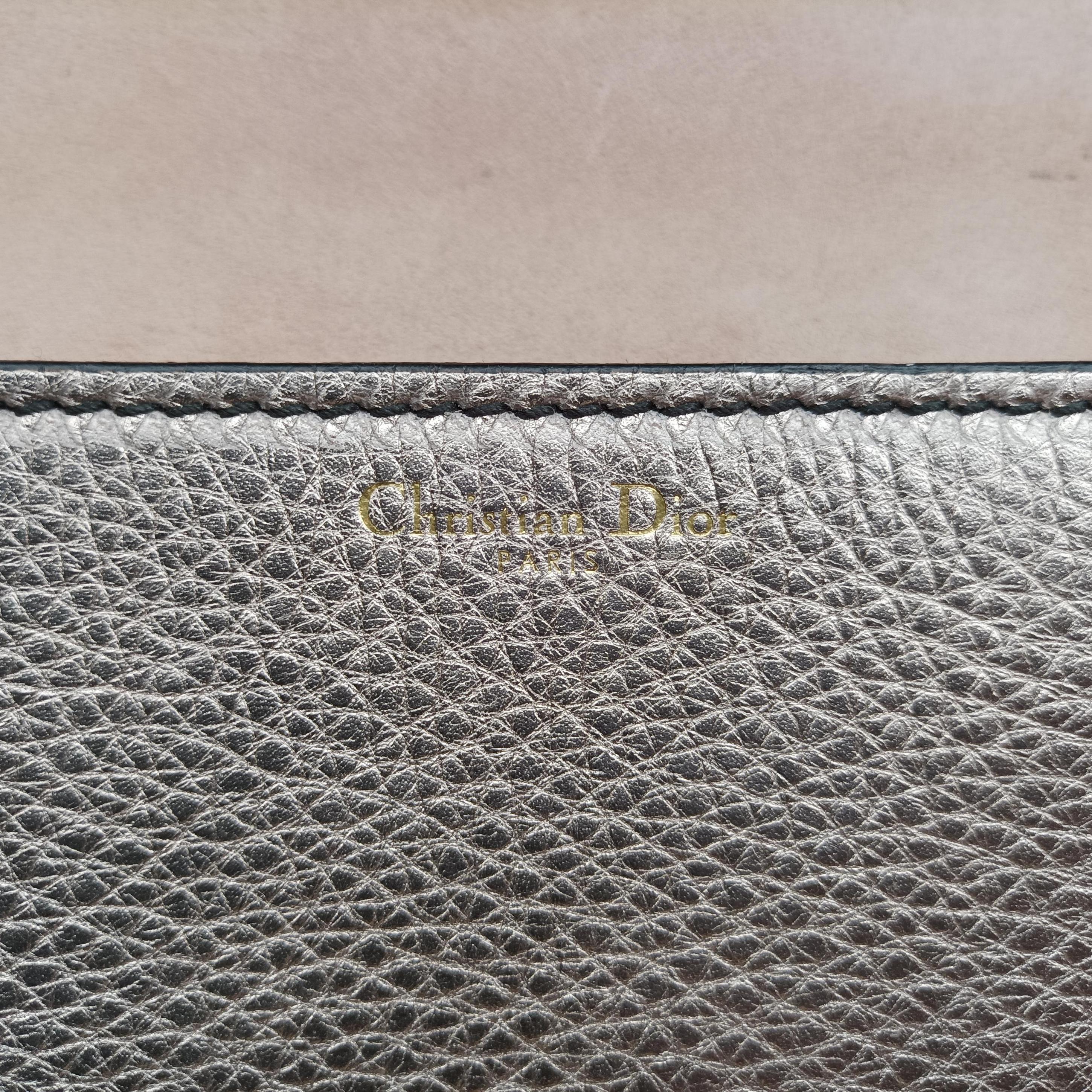Pre-owned Christian Dior flap Gold leather  clutchbag | stylenewstar