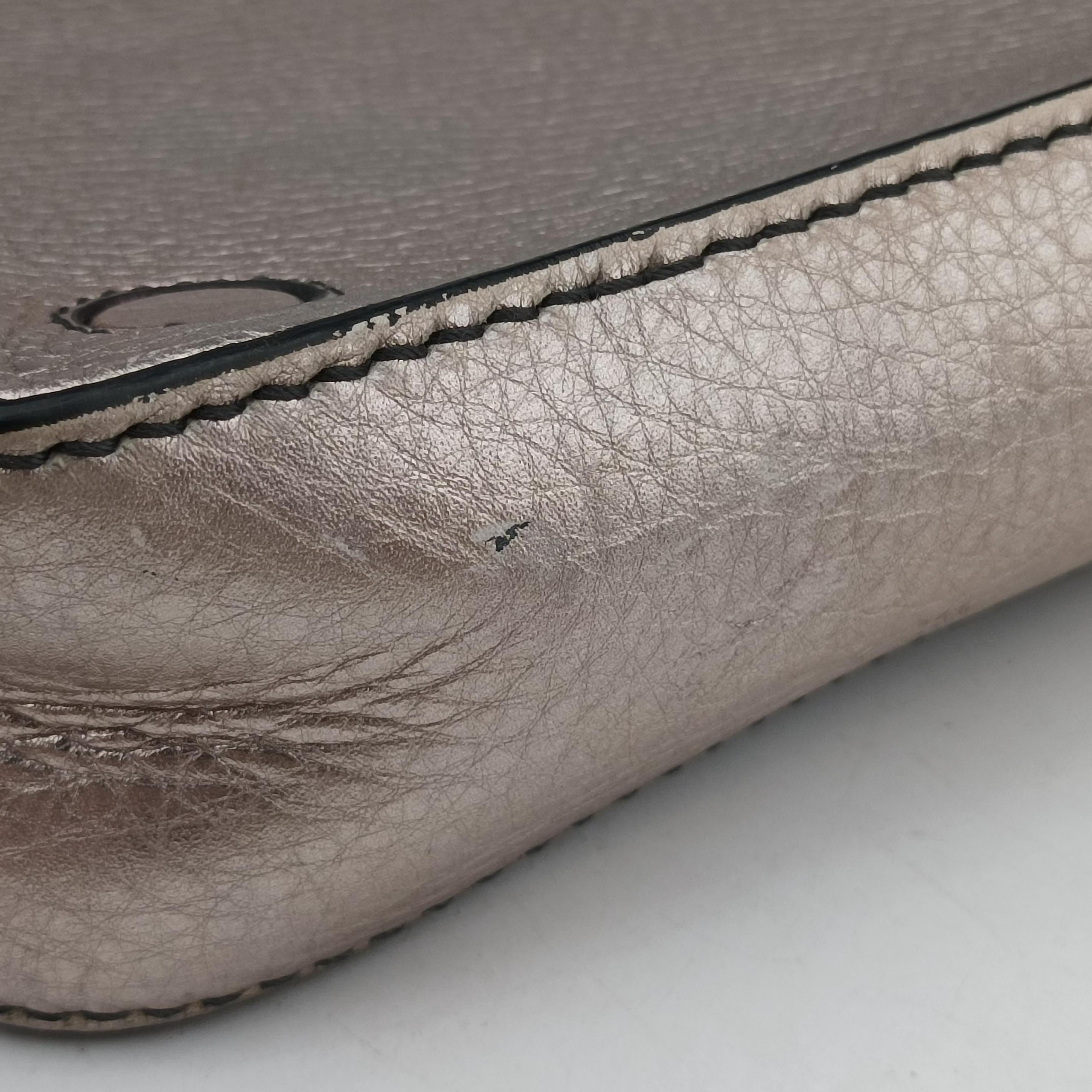 Pre-owned Christian Dior flap Gold leather  clutchbag | stylenewstar