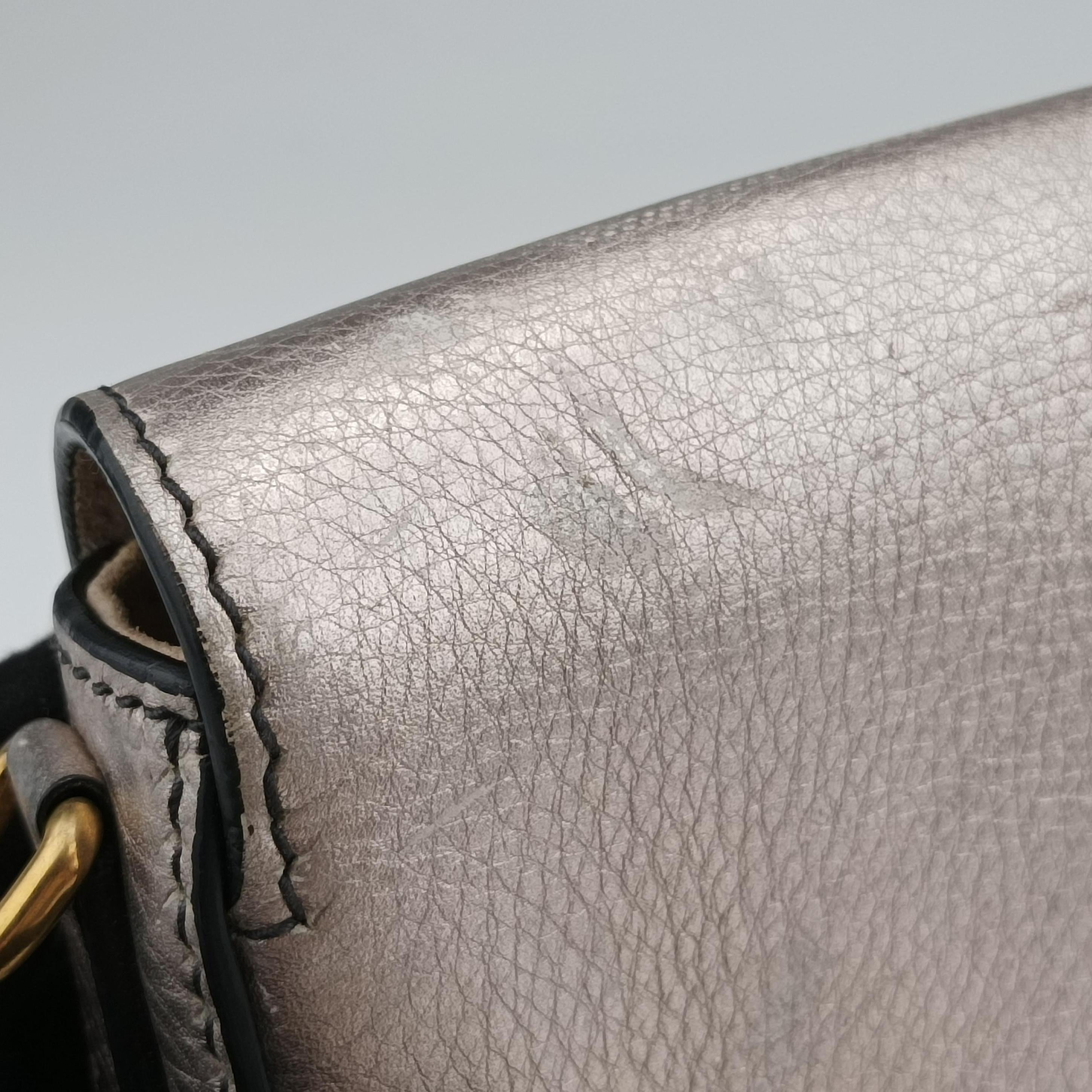 Pre-owned Christian Dior flap Gold leather  clutchbag | stylenewstar