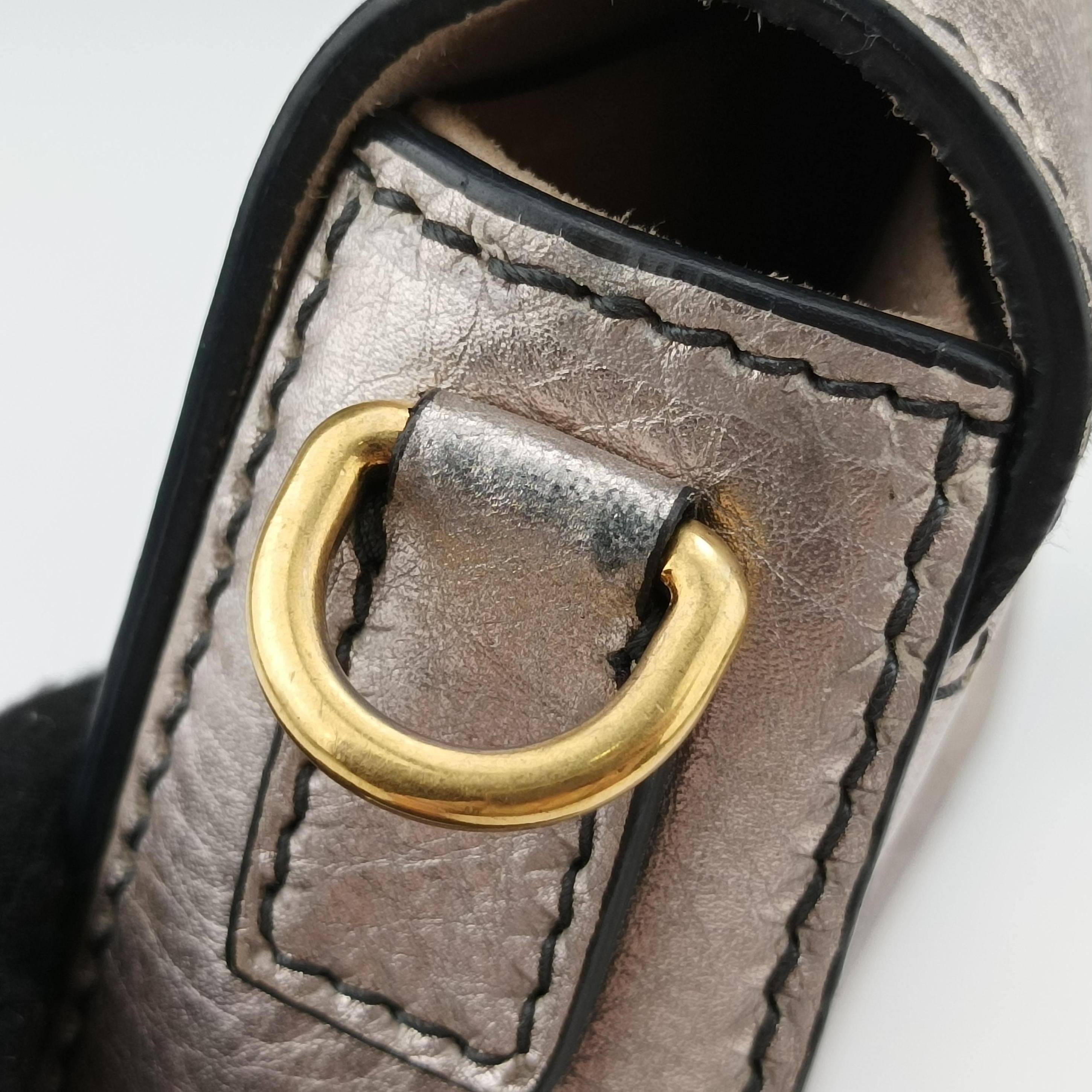 Pre-owned Christian Dior flap Gold leather  clutchbag | stylenewstar