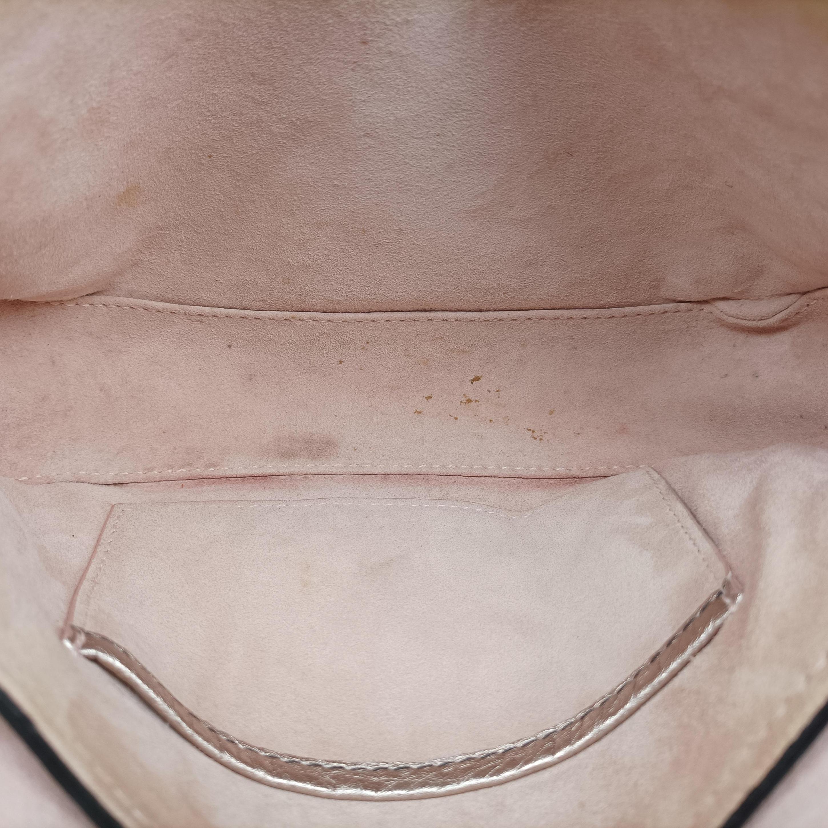 Pre-owned Christian Dior flap Gold leather  clutchbag | stylenewstar