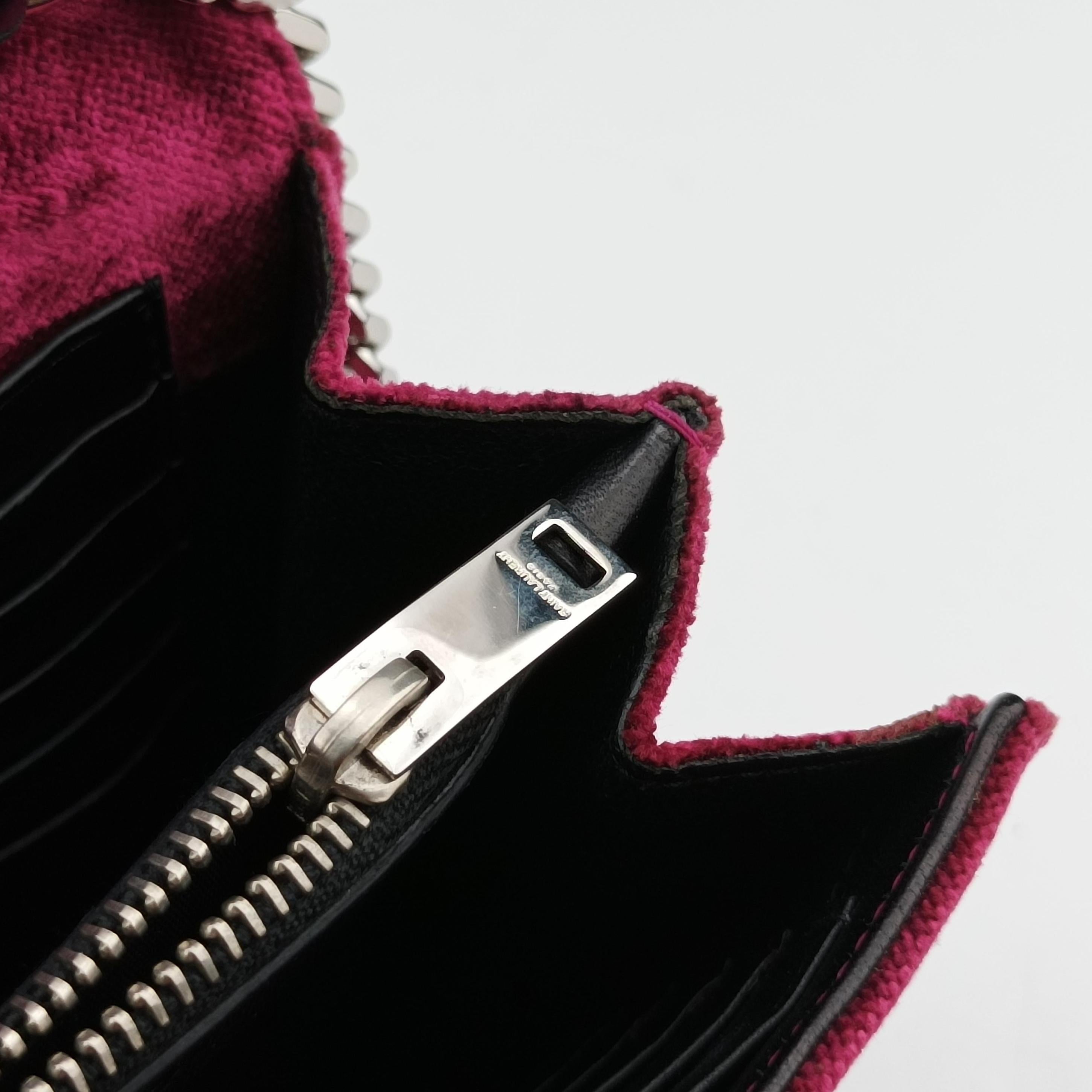 Pre-owned Yves Saint Laurent KATE Rose velour 377829 shoulderbag | stylenewstar
