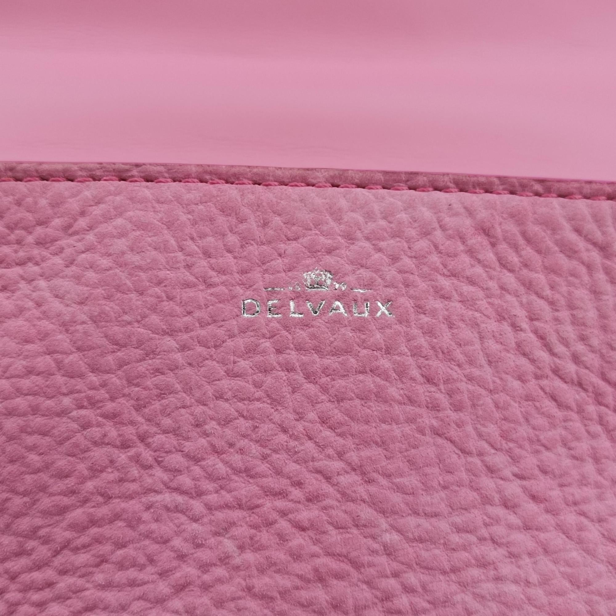 Secondhand Delvaux Simplissime City Mini Pink Suede×leather  shoulderbag | stylenewstar