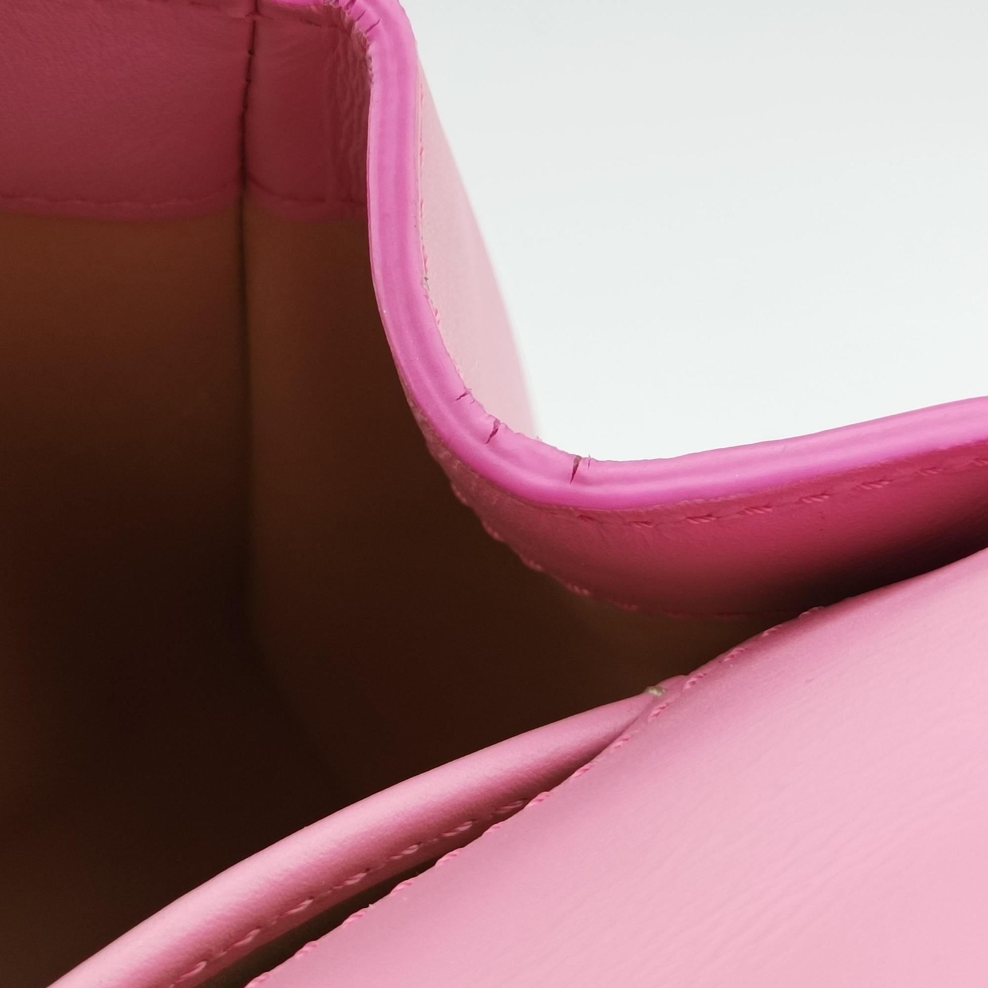 Secondhand Delvaux Simplissime City Mini Pink Suede×leather  shoulderbag | stylenewstar