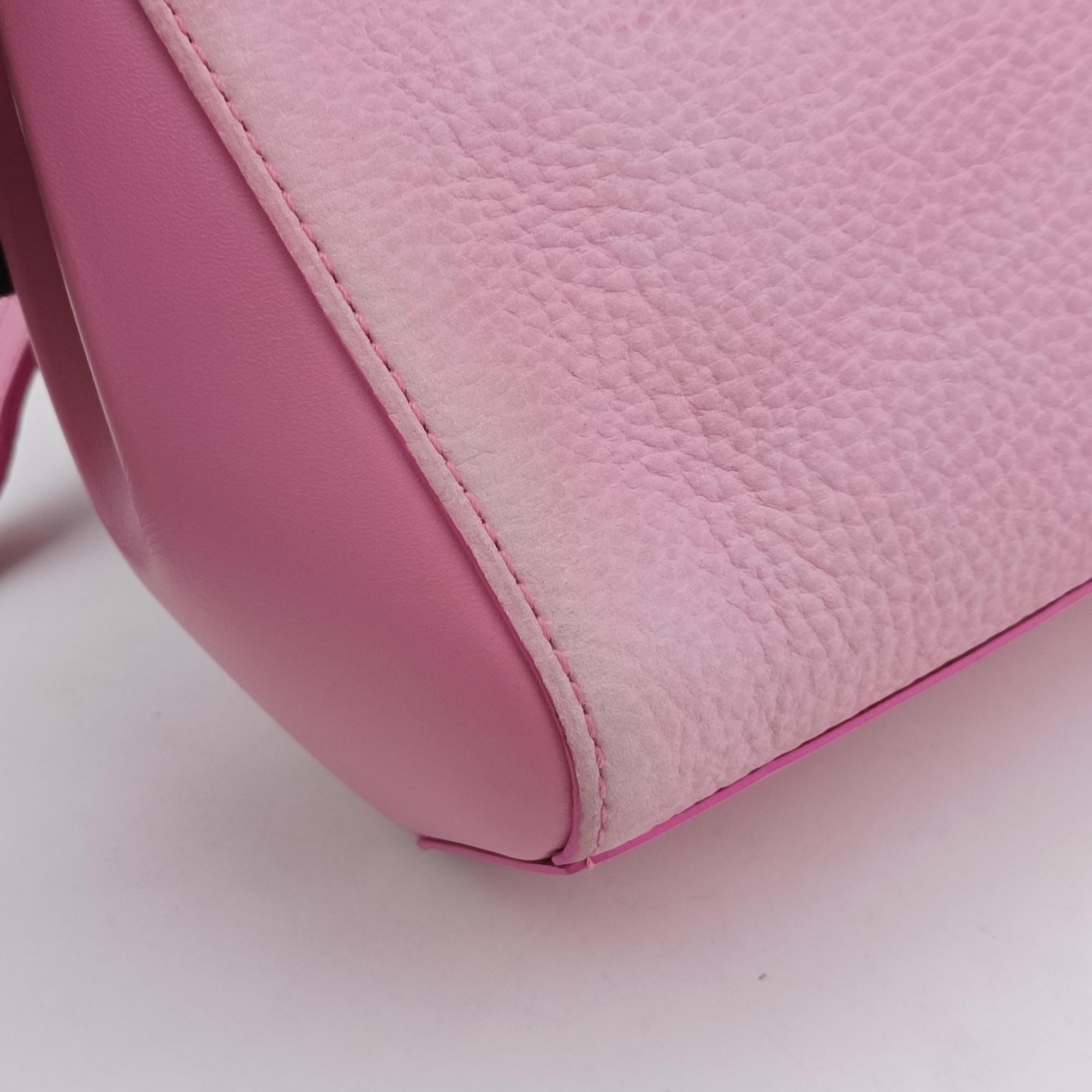 Secondhand Delvaux Simplissime City Mini Pink Suede×leather  shoulderbag | stylenewstar
