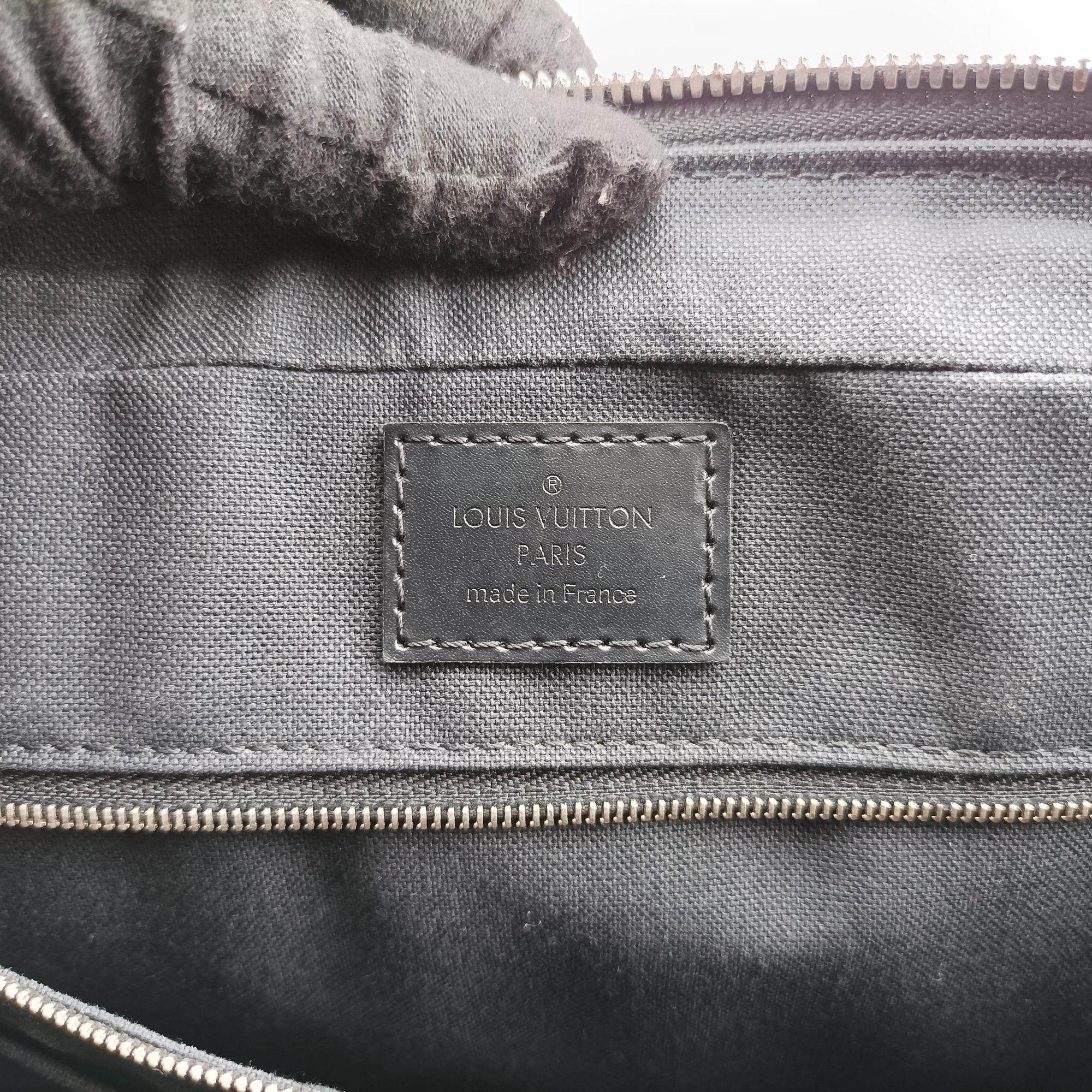 Pre-owned Louis Vuitton Porto Document Voyage Black Epi M59162 handbag | stylenewstar