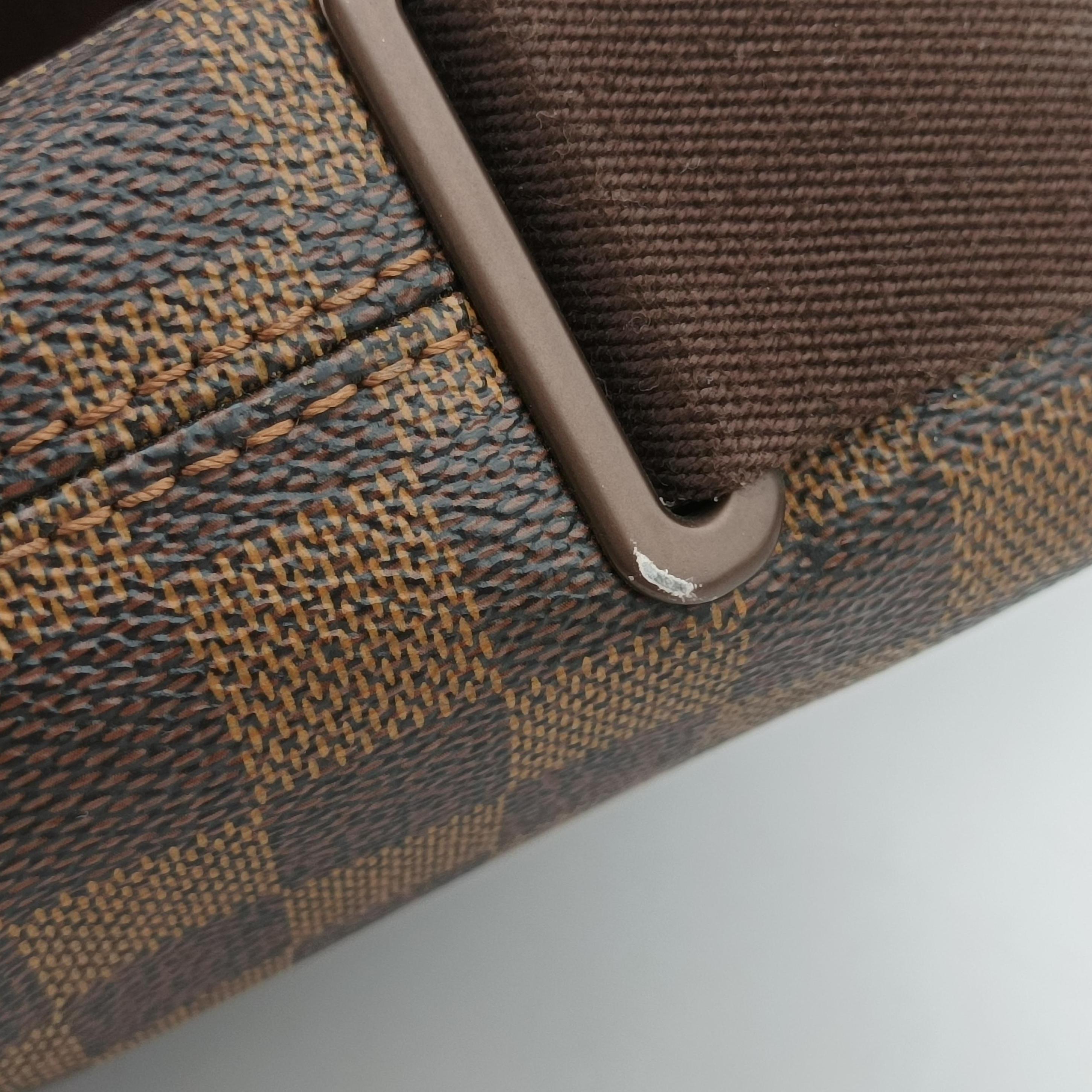Pre-owned Louis Vuitton BROOKLYN PM EBENE Damier Canvas N51210 shoulderbag | stylenewstar