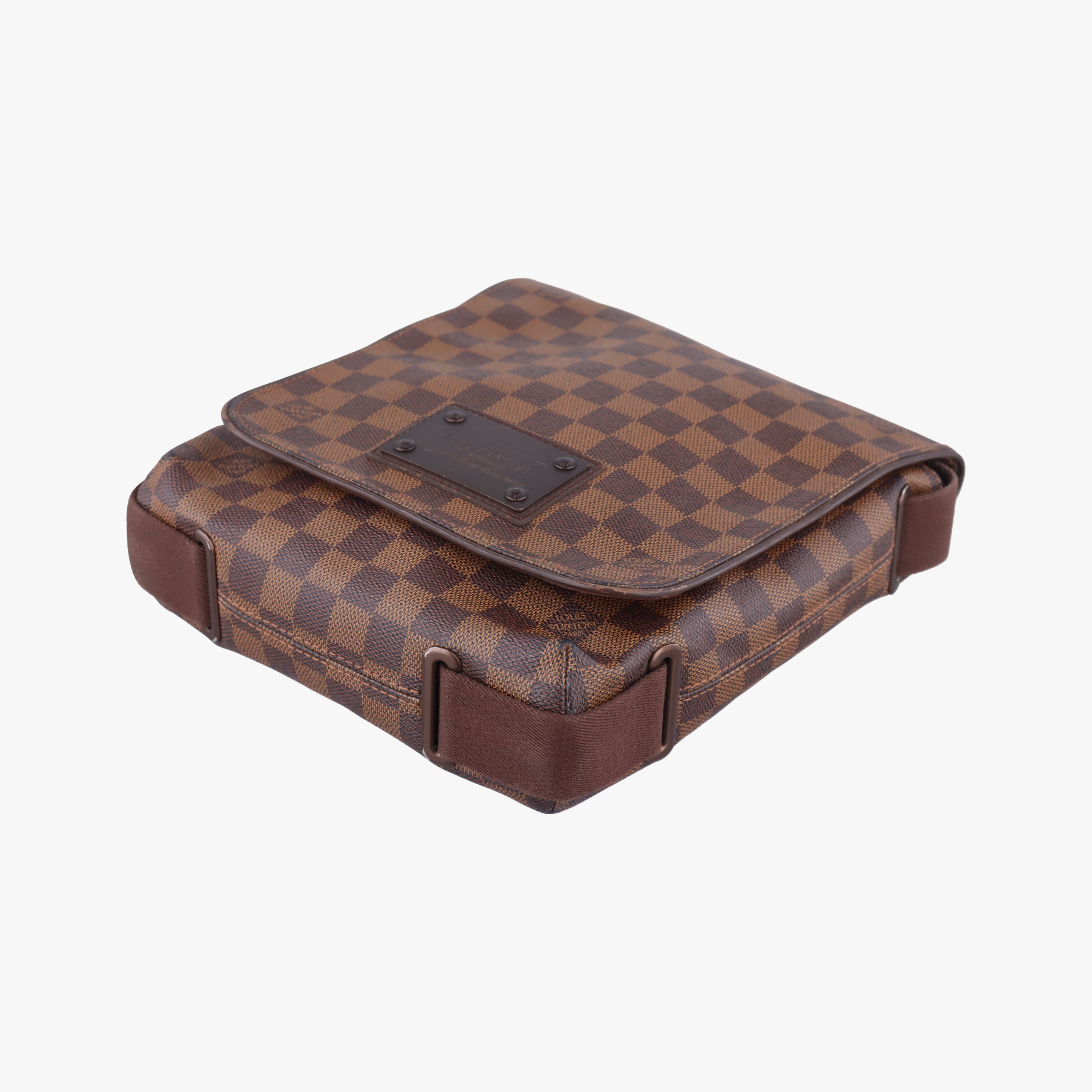 Pre-owned Louis Vuitton BROOKLYN PM EBENE Damier Canvas N51210 shoulderbag | stylenewstar