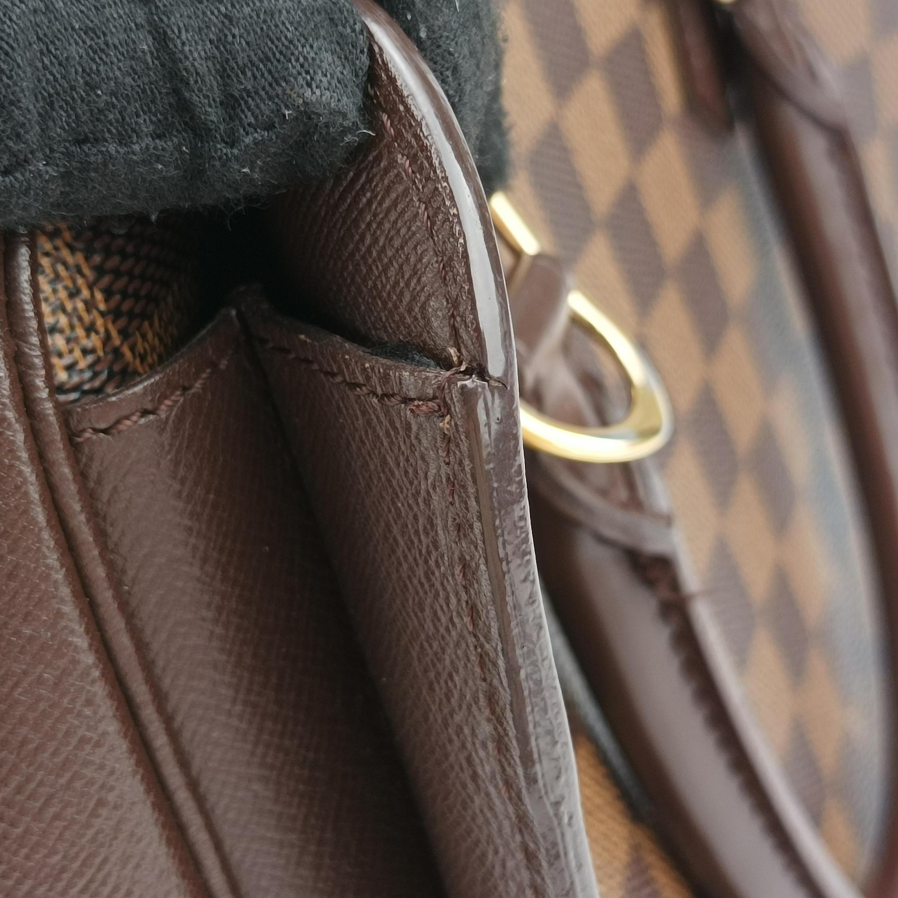 Pre-owned Louis Vuitton Triana EBENE Damier Canvas N51155 handbag | stylenewstar