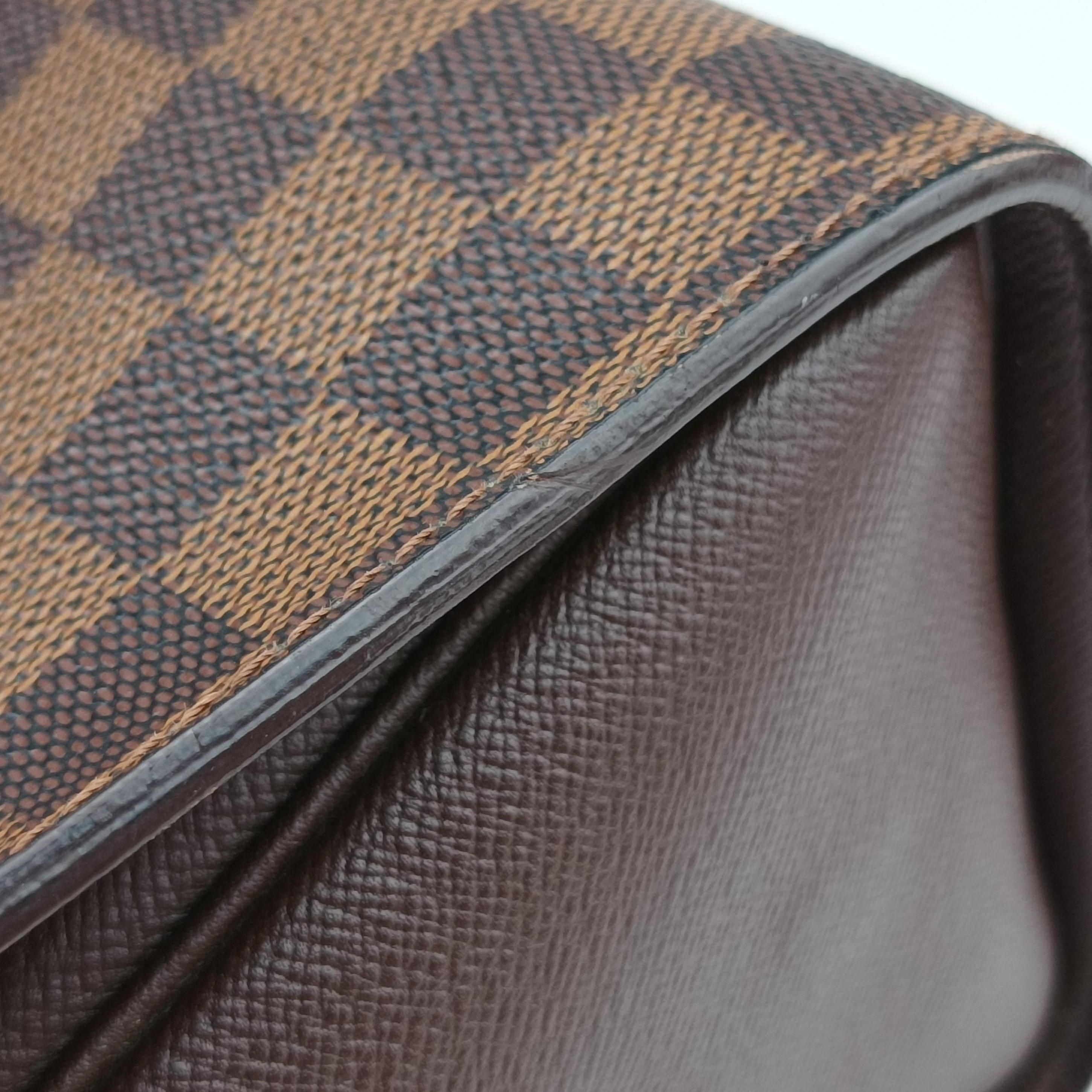 Pre-owned Louis Vuitton Triana EBENE Damier Canvas N51155 handbag | stylenewstar