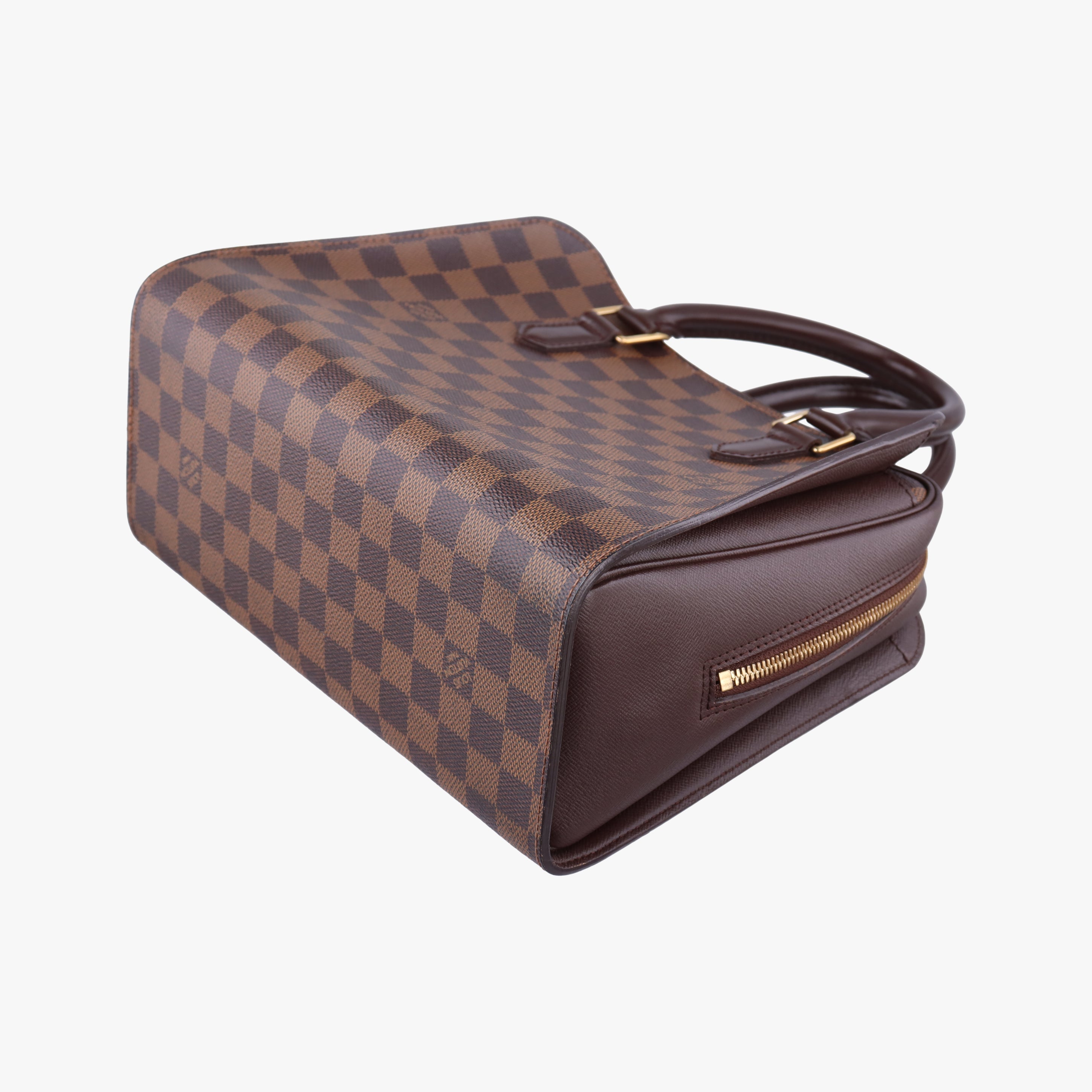 Pre-owned Louis Vuitton Triana EBENE Damier Canvas N51155 handbag | stylenewstar
