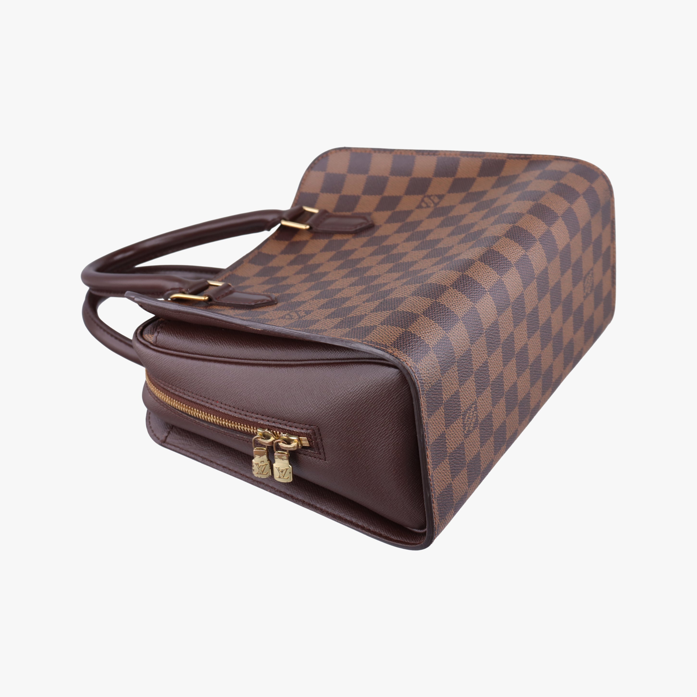Pre-owned Louis Vuitton Triana EBENE Damier Canvas N51155 handbag | stylenewstar