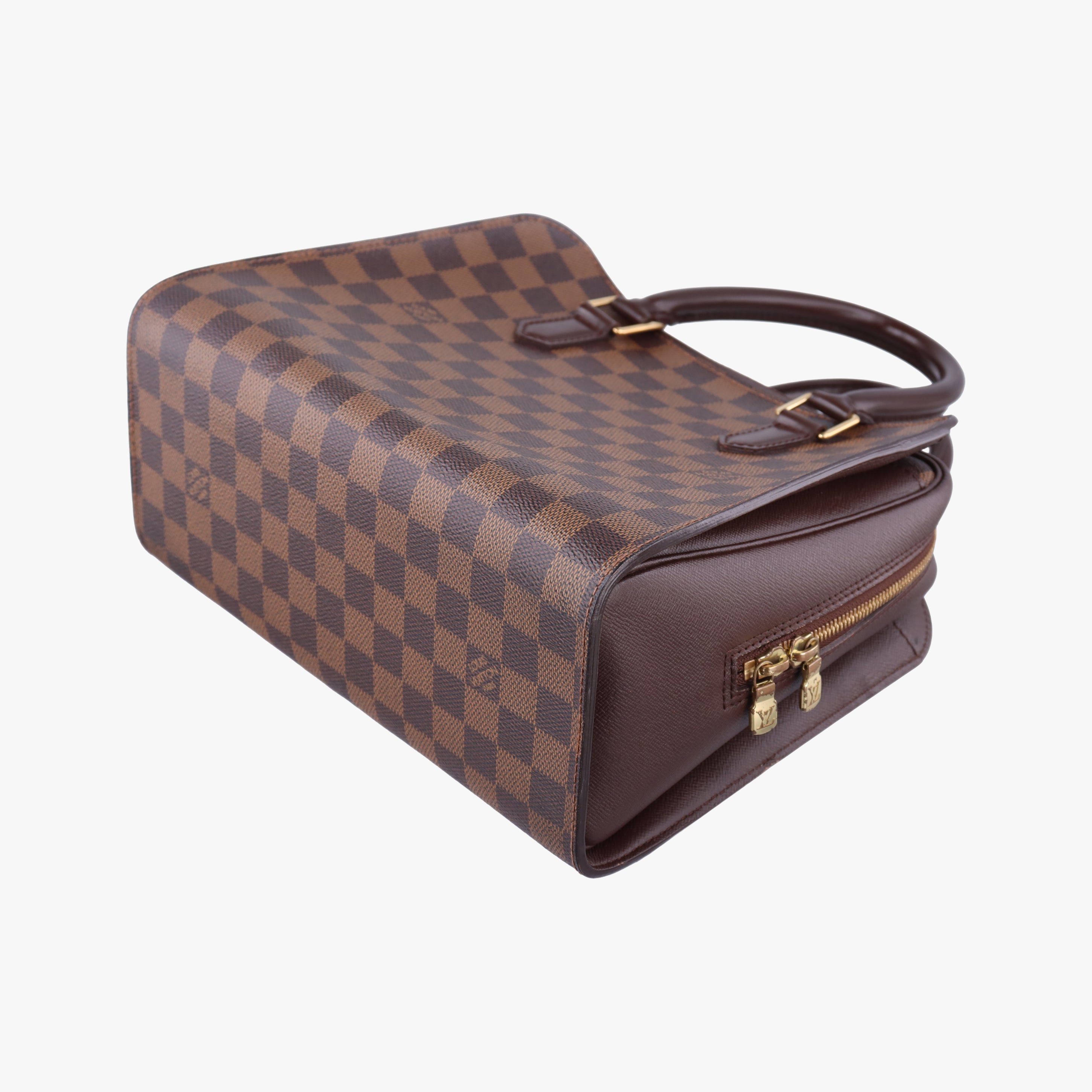 Pre-owned Louis Vuitton Triana EBENE Damier Canvas N51155 handbag | stylenewstar