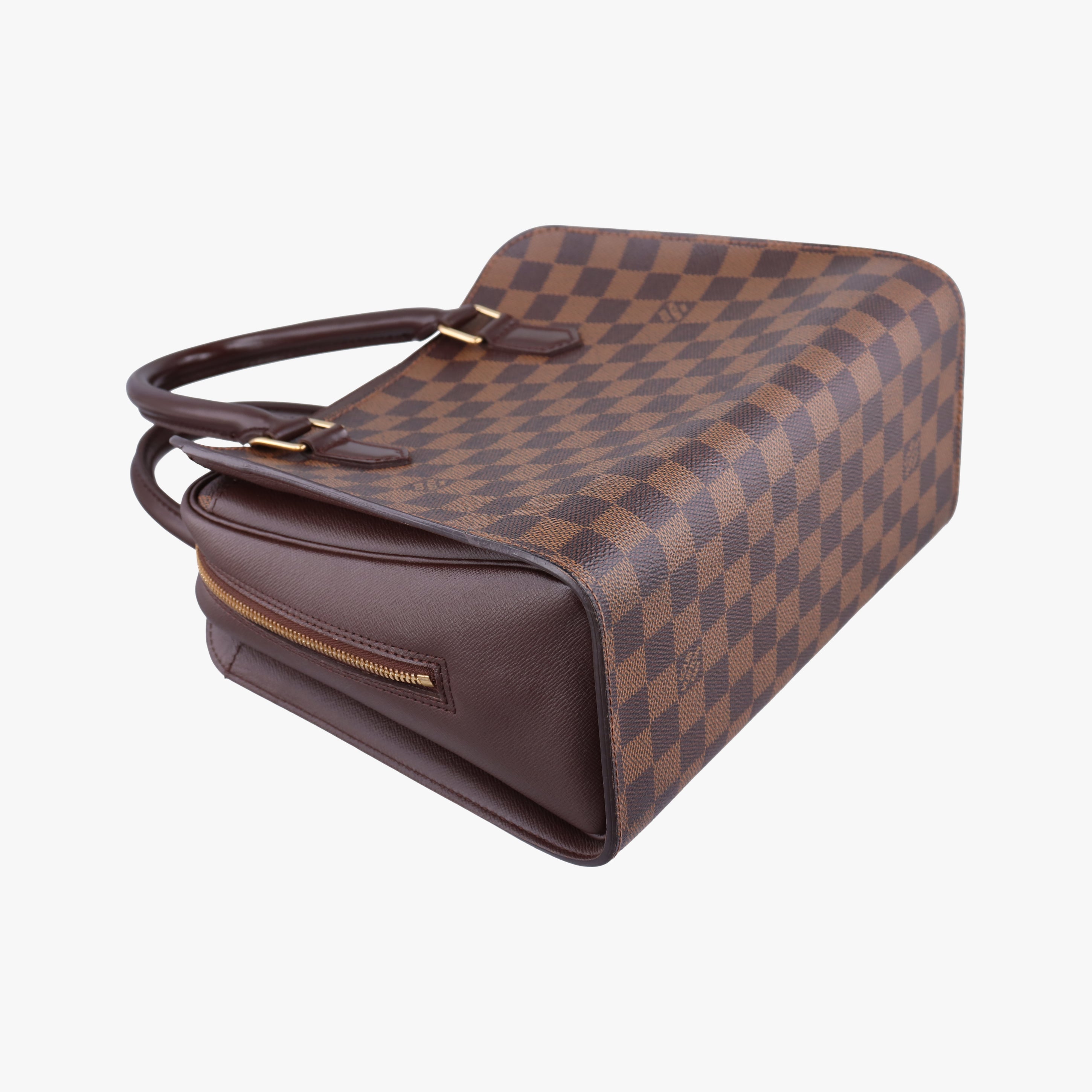 Pre-owned Louis Vuitton Triana EBENE Damier Canvas N51155 handbag | stylenewstar
