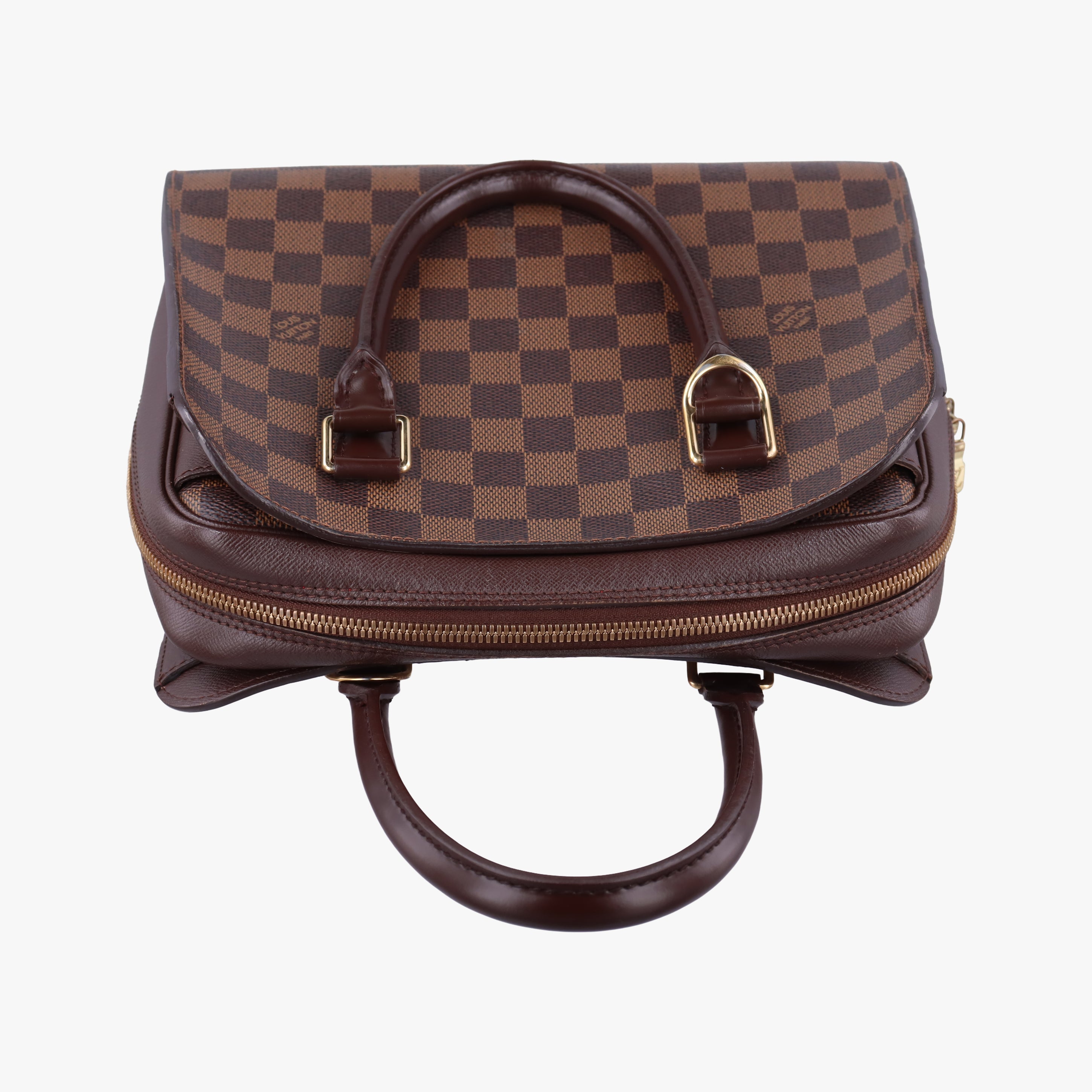 Pre-owned Louis Vuitton Triana EBENE Damier Canvas N51155 handbag | stylenewstar