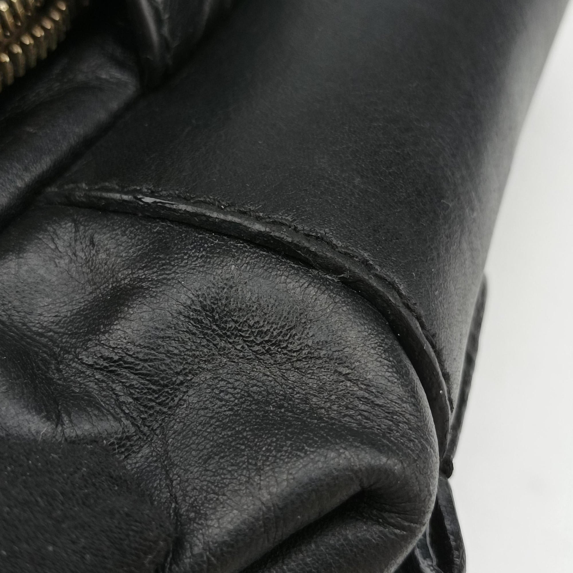 Vintage Dolce & Gabbana Mindy Black Leather  handbag | stylenewstar