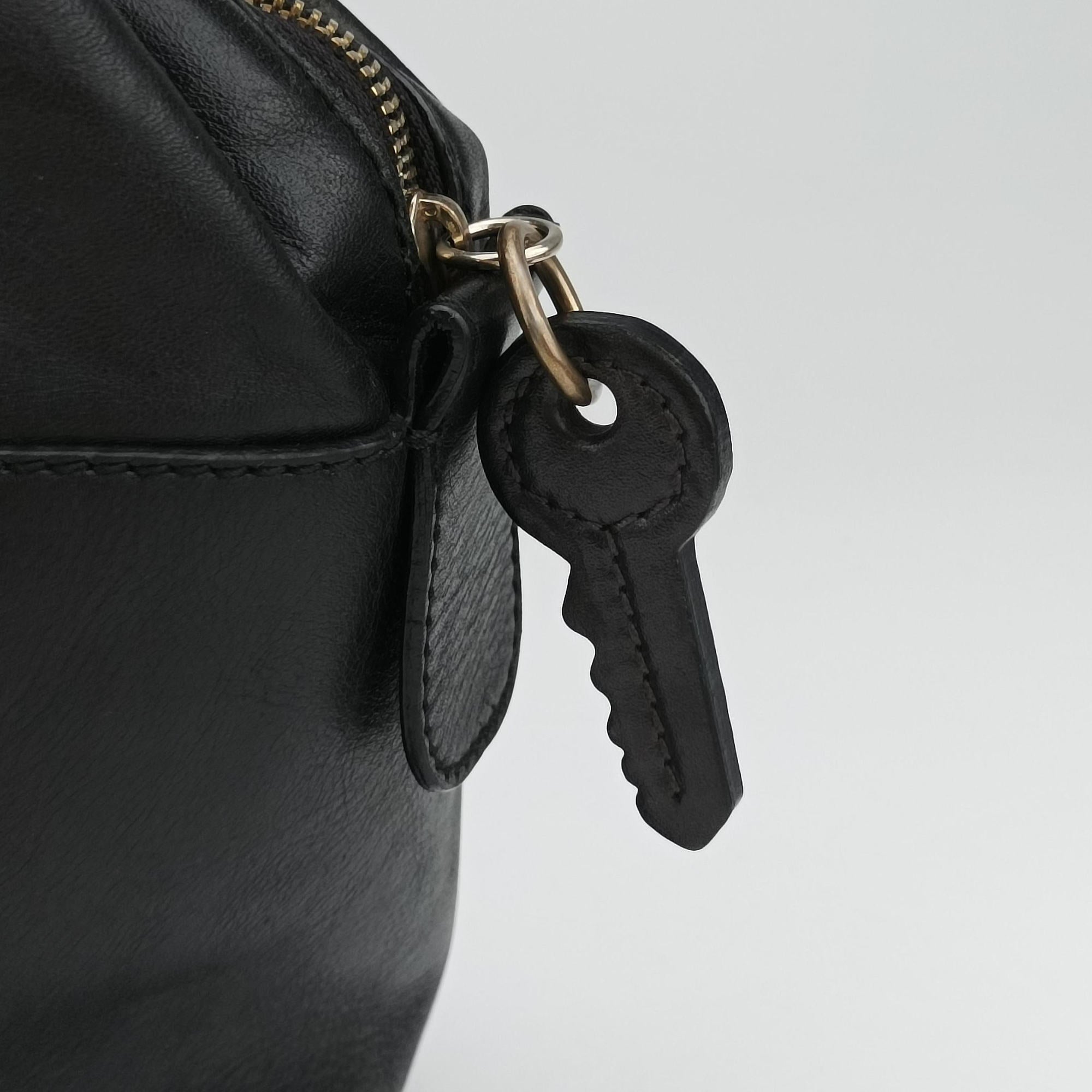 Vintage Dolce & Gabbana Mindy Black Leather  handbag | stylenewstar