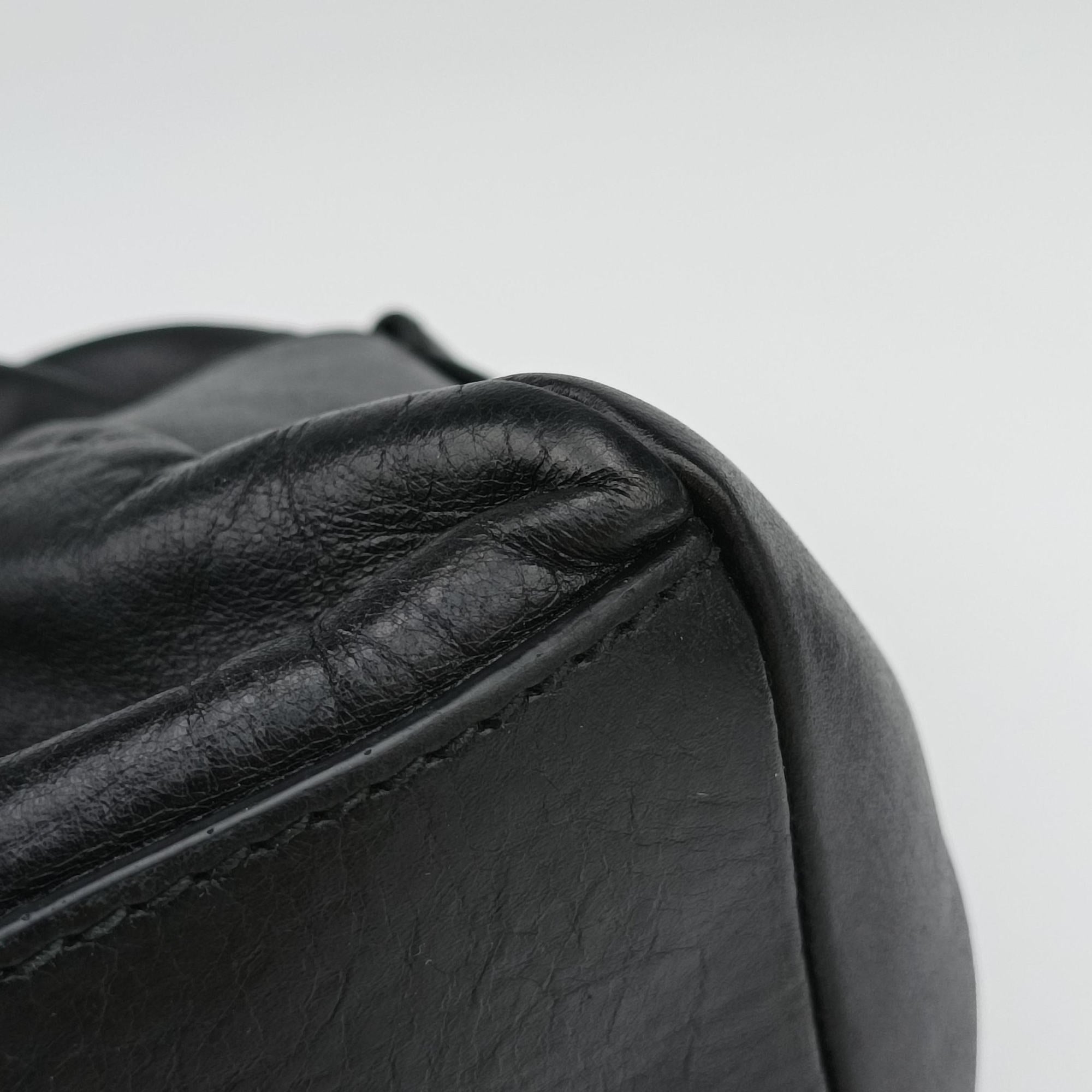 Vintage Dolce & Gabbana Mindy Black Leather  handbag | stylenewstar