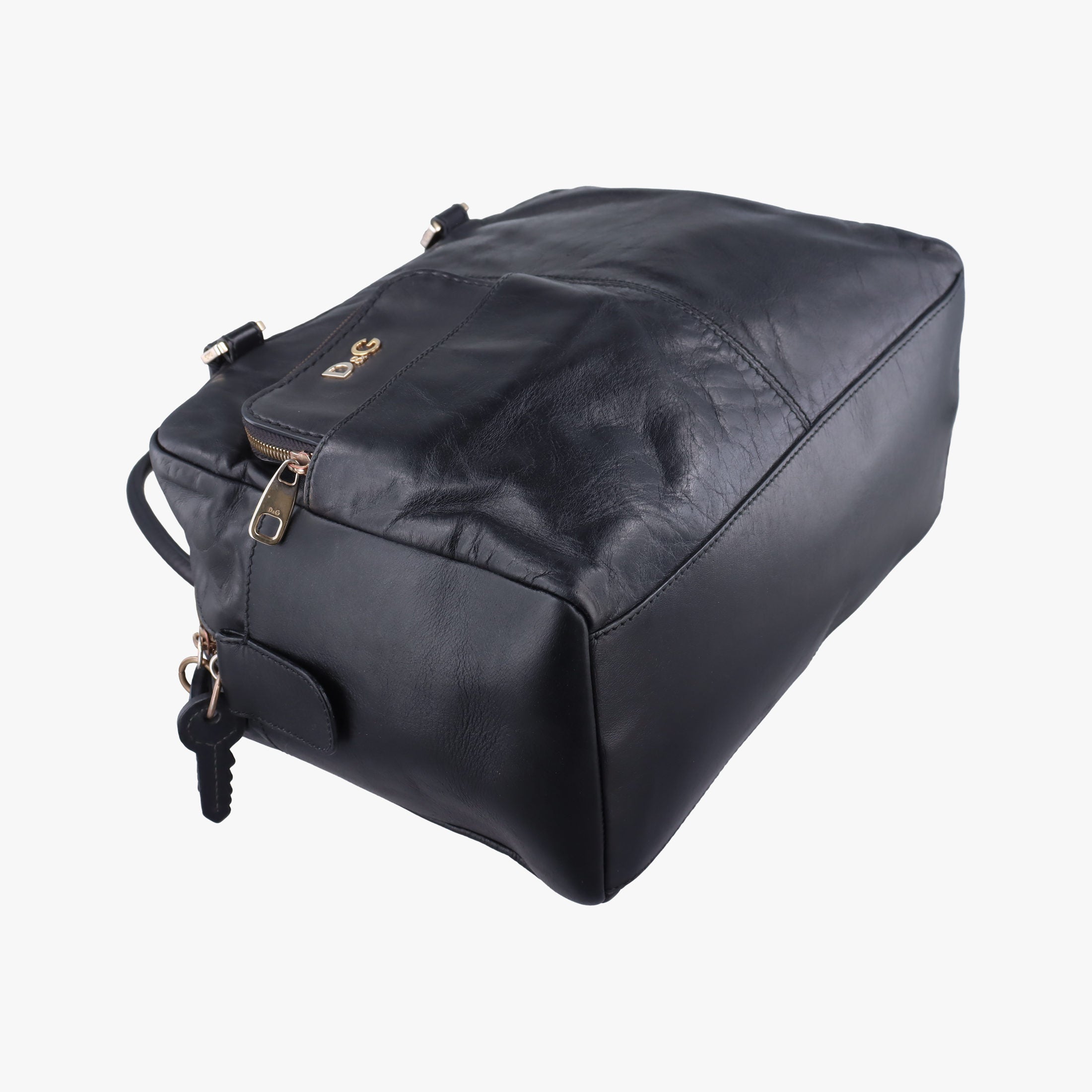 Vintage Dolce & Gabbana Mindy Black Leather  handbag | stylenewstar