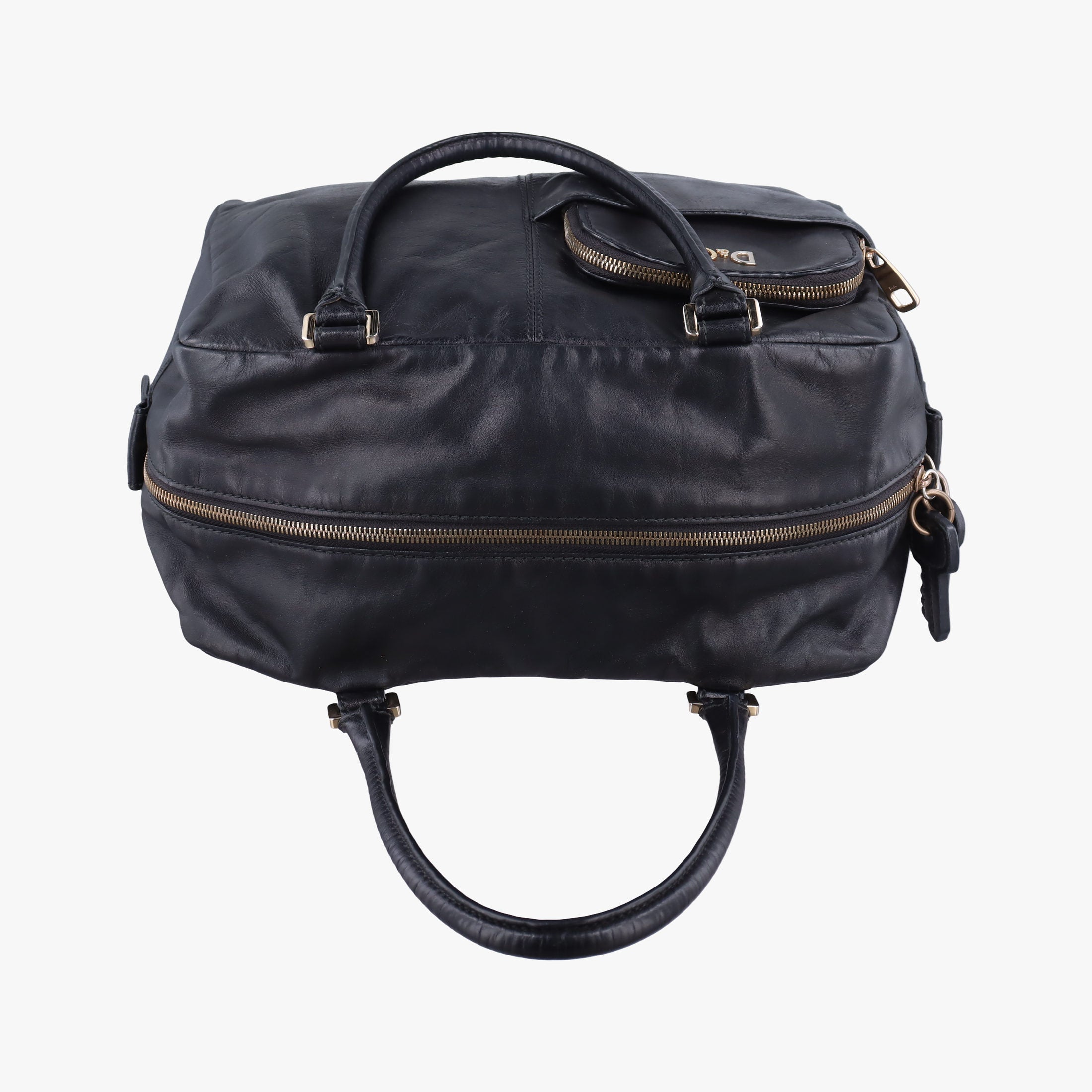 Vintage Dolce & Gabbana Mindy Black Leather  handbag | stylenewstar