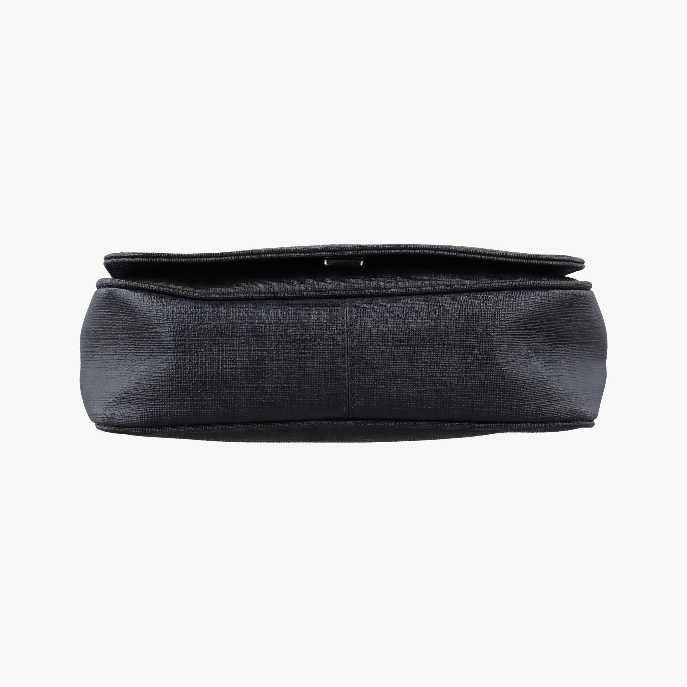 Pre-owned Fendi Zucca black PVC coated canvas 7VA215 shoulderbag | stylenewstar